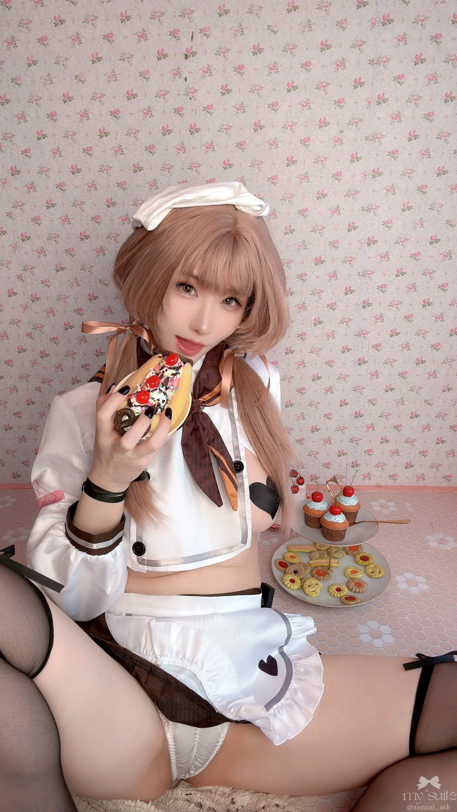 (Cosplay) [my suite] Atsuki あつき - Valentine Bready 2026 [235P] 情人节大尺度女仆装黑丝诱惑写真
