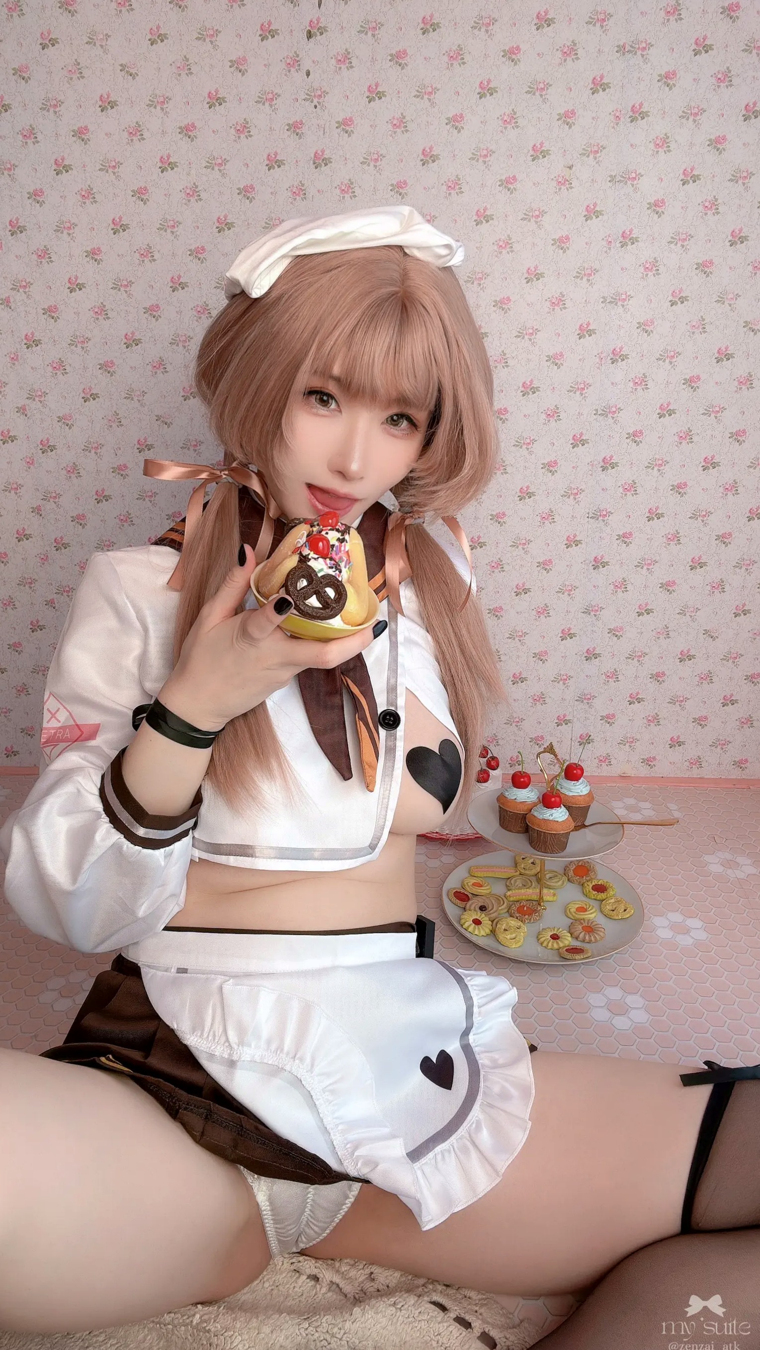 (Cosplay) [my suite] Atsuki あつき - Valentine Bready 2026 [235P] 情人节大尺度女仆装黑丝诱惑写真