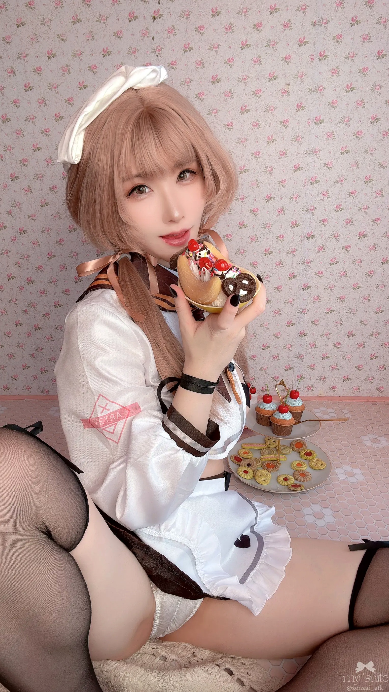 (Cosplay) [my suite] Atsuki あつき - Valentine Bready 2026 [235P] 情人节大尺度女仆装黑丝诱惑写真