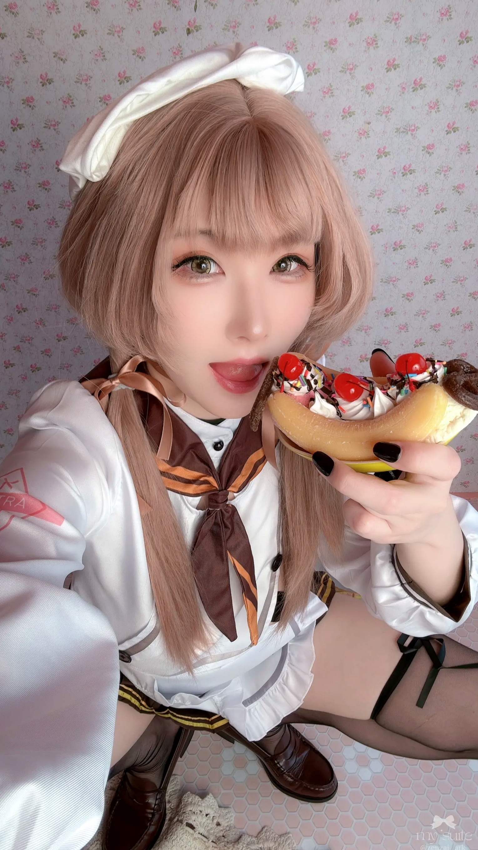 (Cosplay) [my suite] Atsuki あつき - Valentine Bready 2026 [235P] 情人节大尺度女仆装黑丝诱惑写真