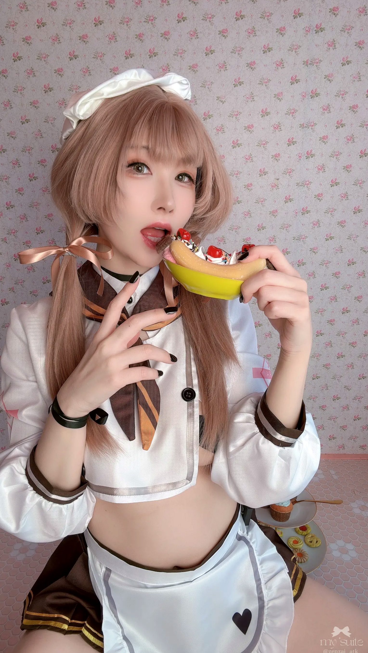 (Cosplay) [my suite] Atsuki あつき - Valentine Bready 2026 [235P] 情人节大尺度女仆装黑丝诱惑写真