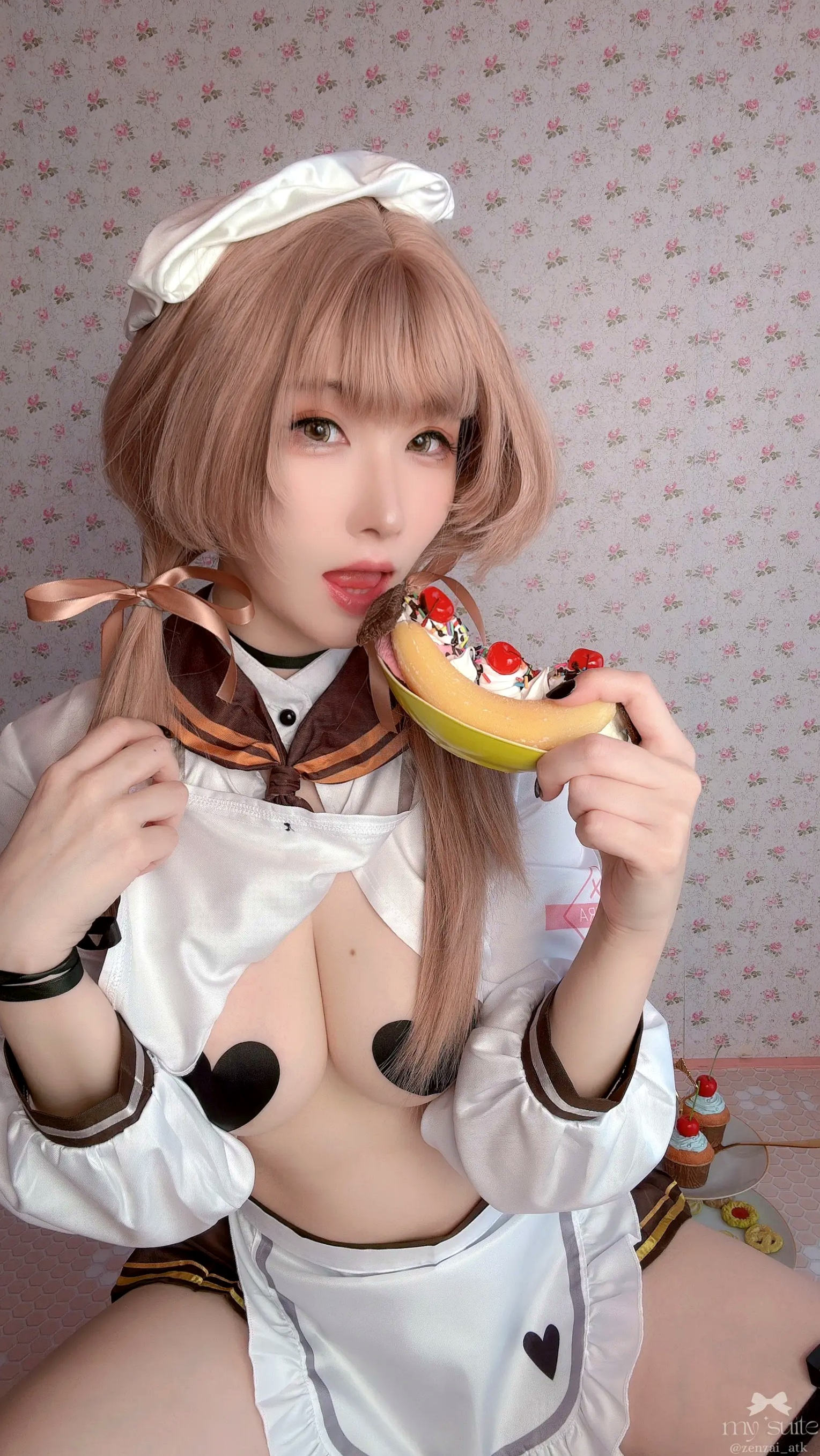 (Cosplay) [my suite] Atsuki あつき - Valentine Bready 2026 [235P] 情人节大尺度女仆装黑丝诱惑写真