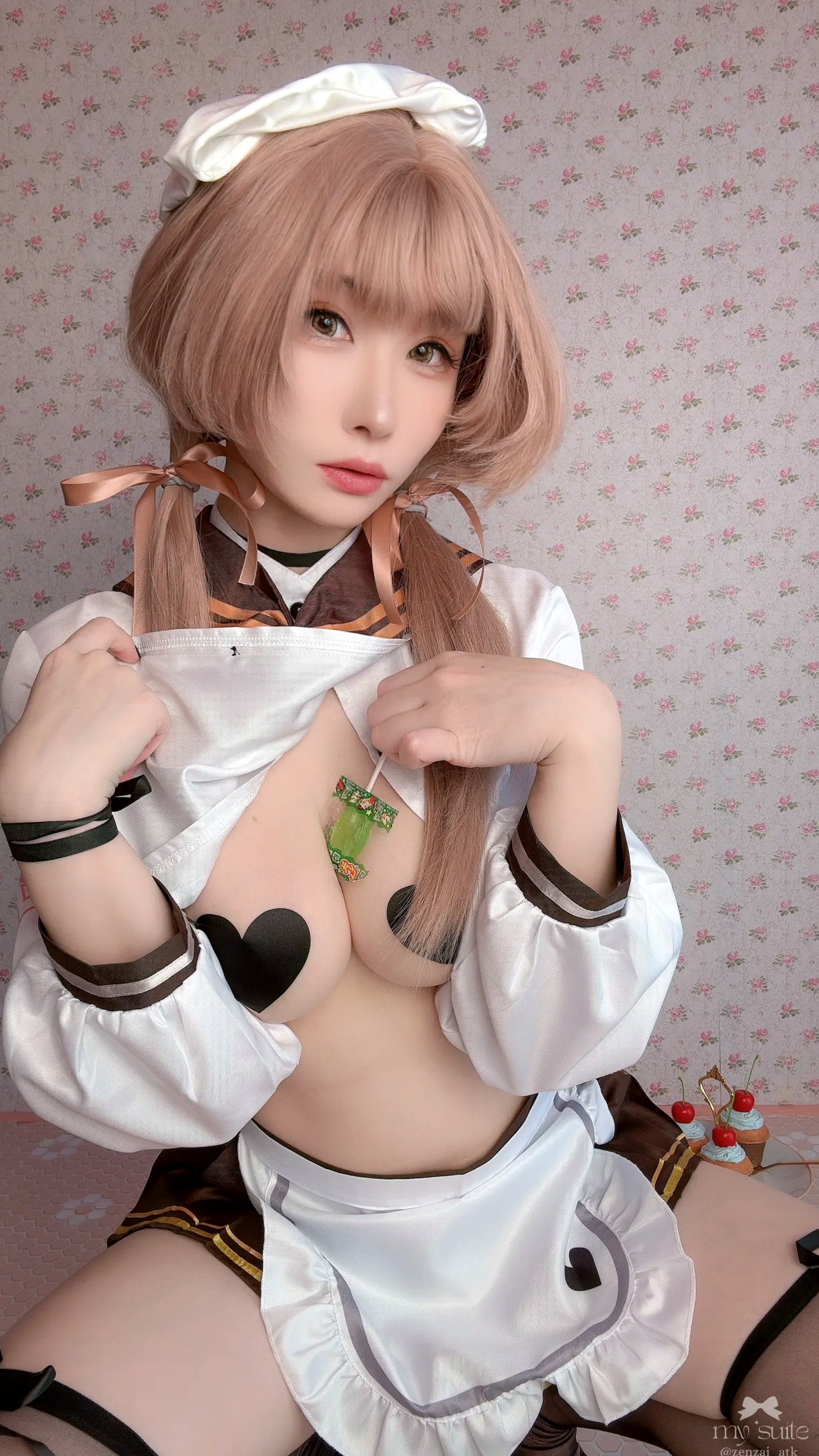 (Cosplay) [my suite] Atsuki あつき - Valentine Bready 2026 [235P] 情人节大尺度女仆装黑丝诱惑写真