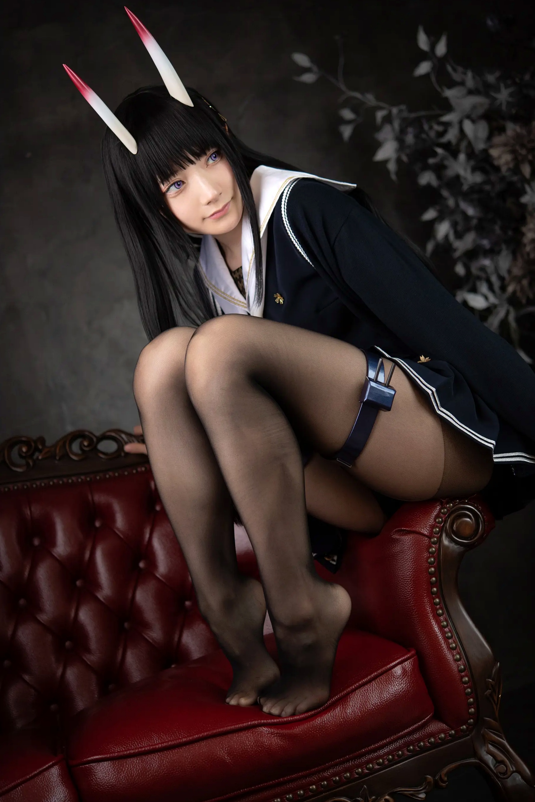 Gallery - (Cosplay) Sakurai 尊みを感じて桜井 - 本日着任、能代战力强化请求 碧蓝航线能代黑丝制服COS [186P]角色扮演黑丝制服日本美腿 女神私房照_秀色女神 - image 10