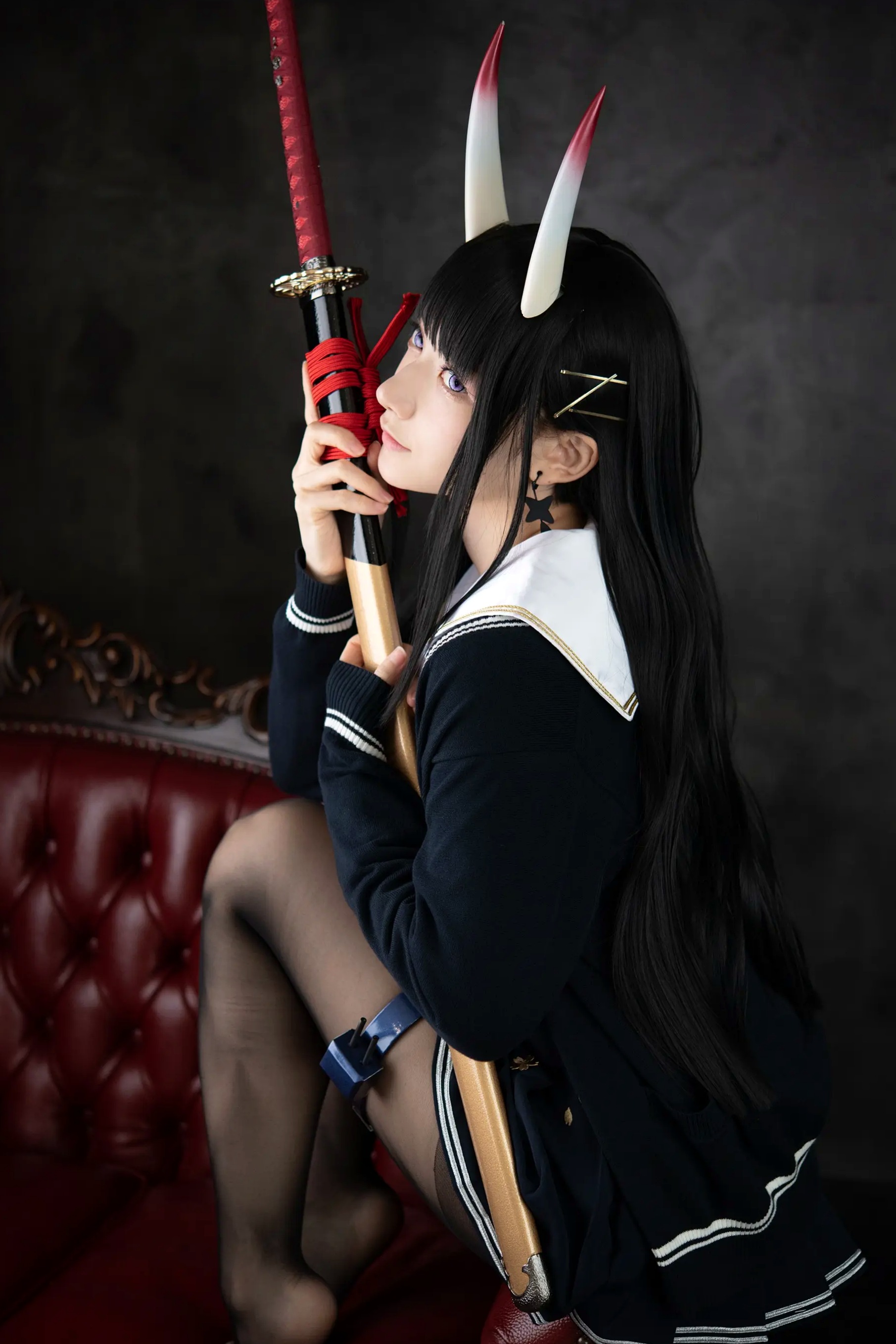 Gallery - (Cosplay) Sakurai 尊みを感じて桜井 - 本日着任、能代战力强化请求 碧蓝航线能代黑丝制服COS [186P]角色扮演黑丝制服日本美腿 女神私房照_秀色女神 - image 26
