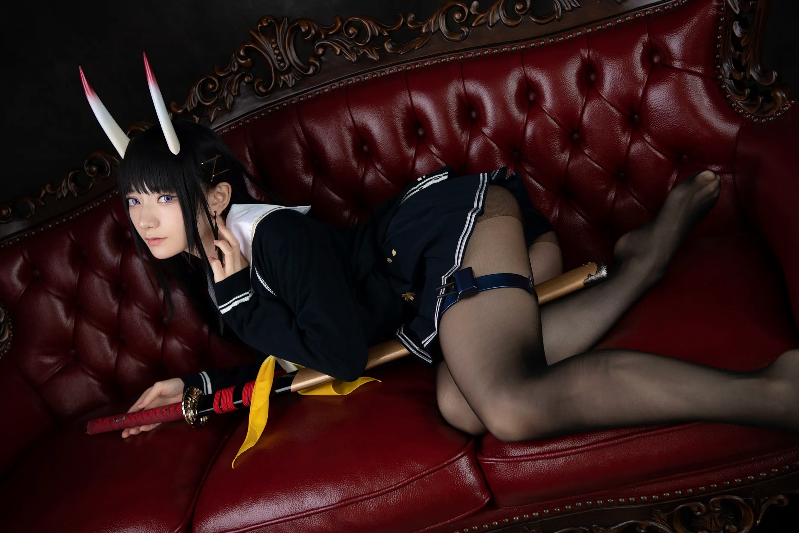 Gallery - (Cosplay) Sakurai 尊みを感じて桜井 - 本日着任、能代战力强化请求 碧蓝航线能代黑丝制服COS [186P]角色扮演黑丝制服日本美腿 女神私房照_秀色女神 - image 46