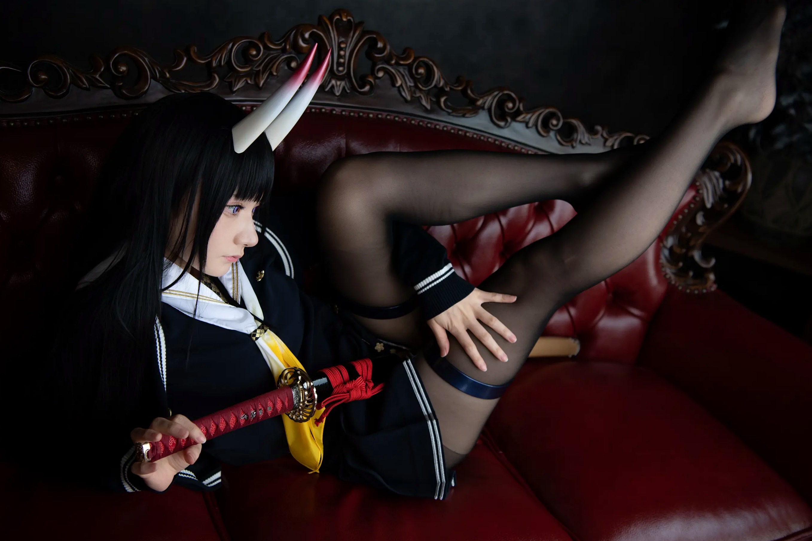 Gallery - (Cosplay) Sakurai 尊みを感じて桜井 - 本日着任、能代战力强化请求 碧蓝航线能代黑丝制服COS [186P]角色扮演黑丝制服日本美腿 女神私房照_秀色女神 - image 61