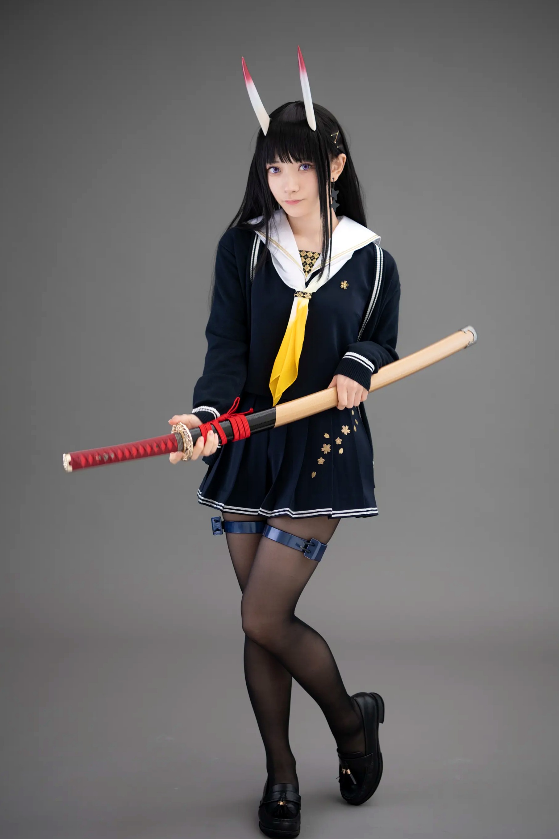 Gallery - (Cosplay) Sakurai 尊みを感じて桜井 - 本日着任、能代战力强化请求 碧蓝航线能代黑丝制服COS [186P]角色扮演黑丝制服日本美腿 女神私房照_秀色女神 - image 86