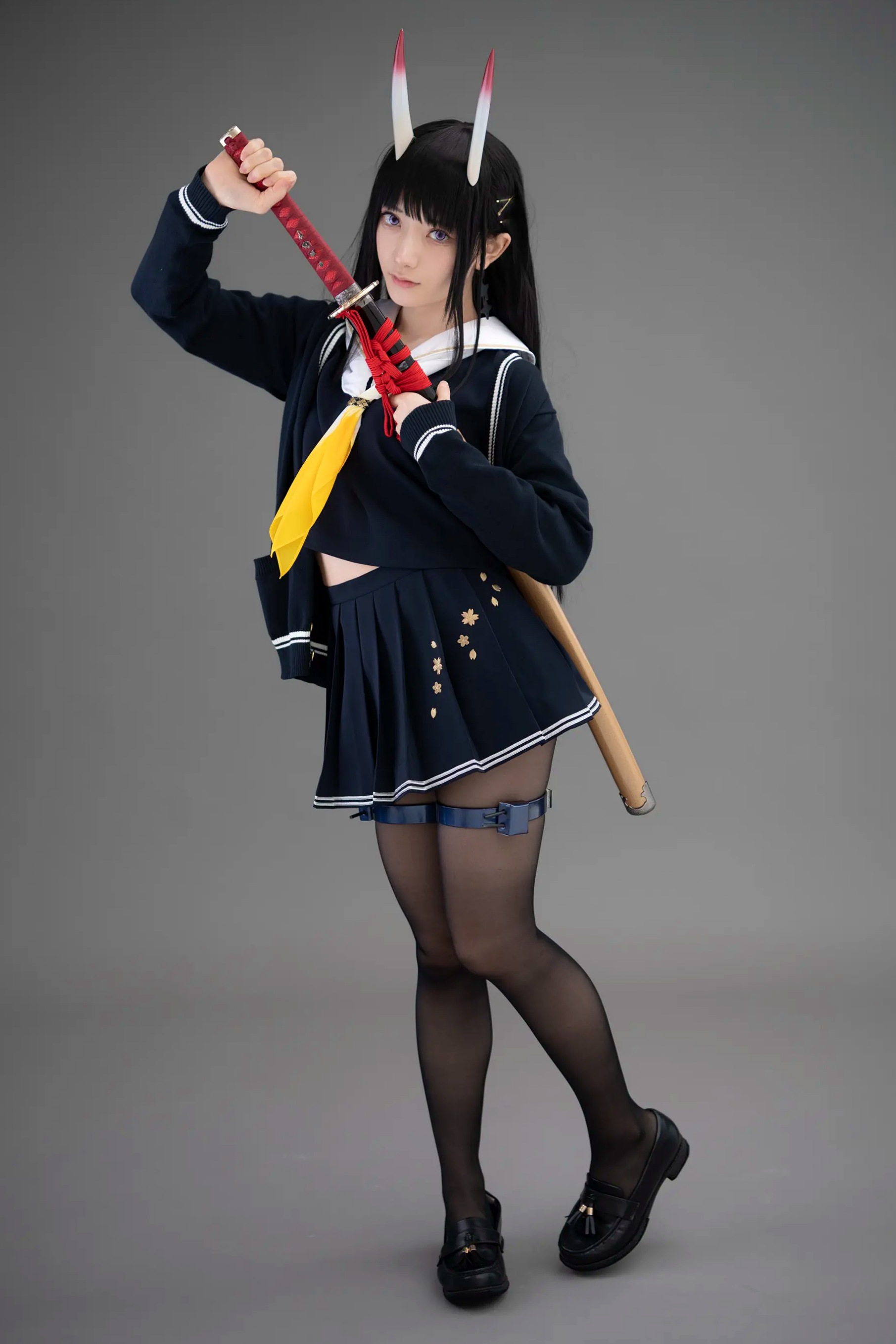 Gallery - (Cosplay) Sakurai 尊みを感じて桜井 - 本日着任、能代战力强化请求 碧蓝航线能代黑丝制服COS [186P]角色扮演黑丝制服日本美腿 女神私房照_秀色女神 - image 90