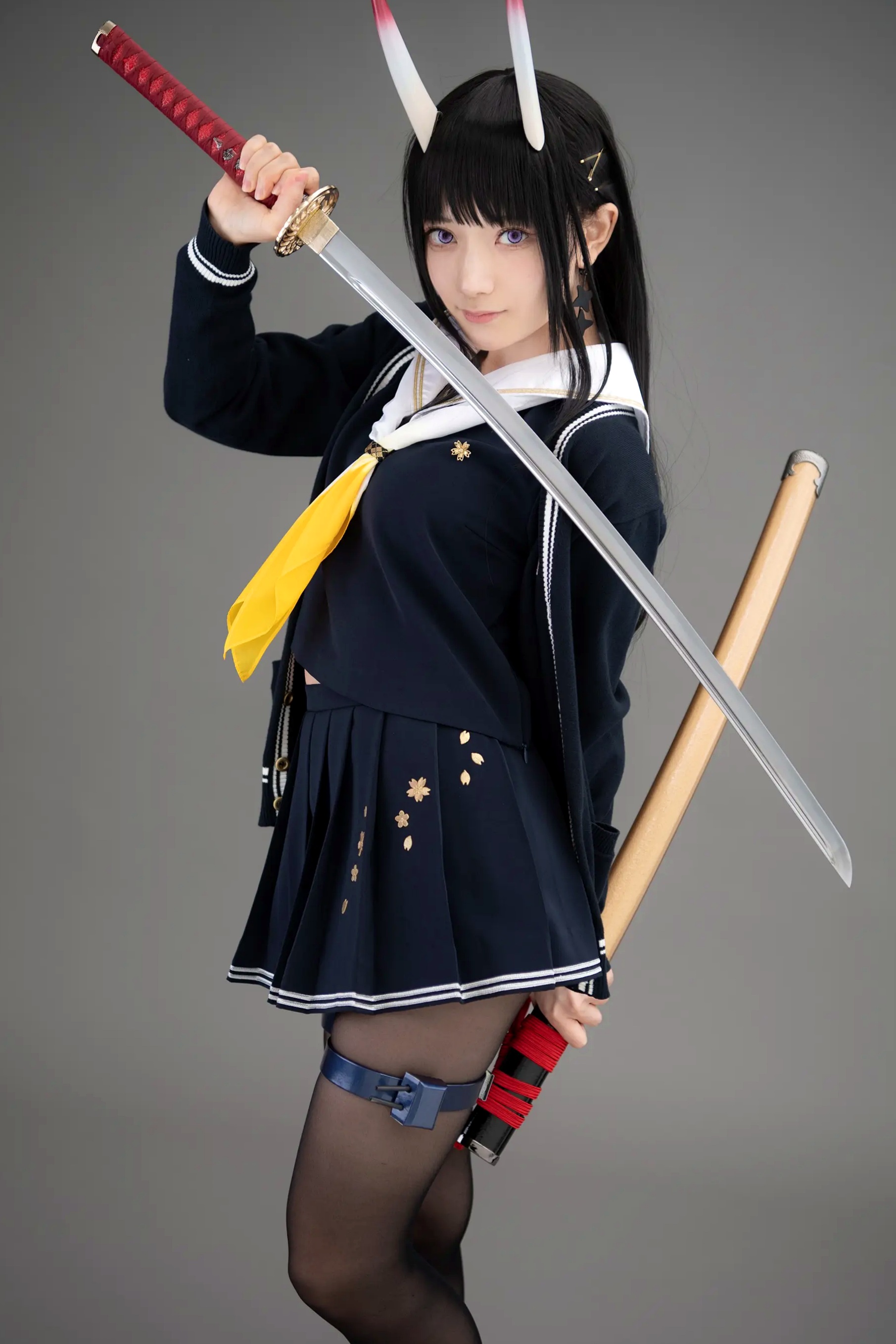 Gallery - (Cosplay) Sakurai 尊みを感じて桜井 - 本日着任、能代战力强化请求 碧蓝航线能代黑丝制服COS [186P]角色扮演黑丝制服日本美腿 女神私房照_秀色女神 - image 95