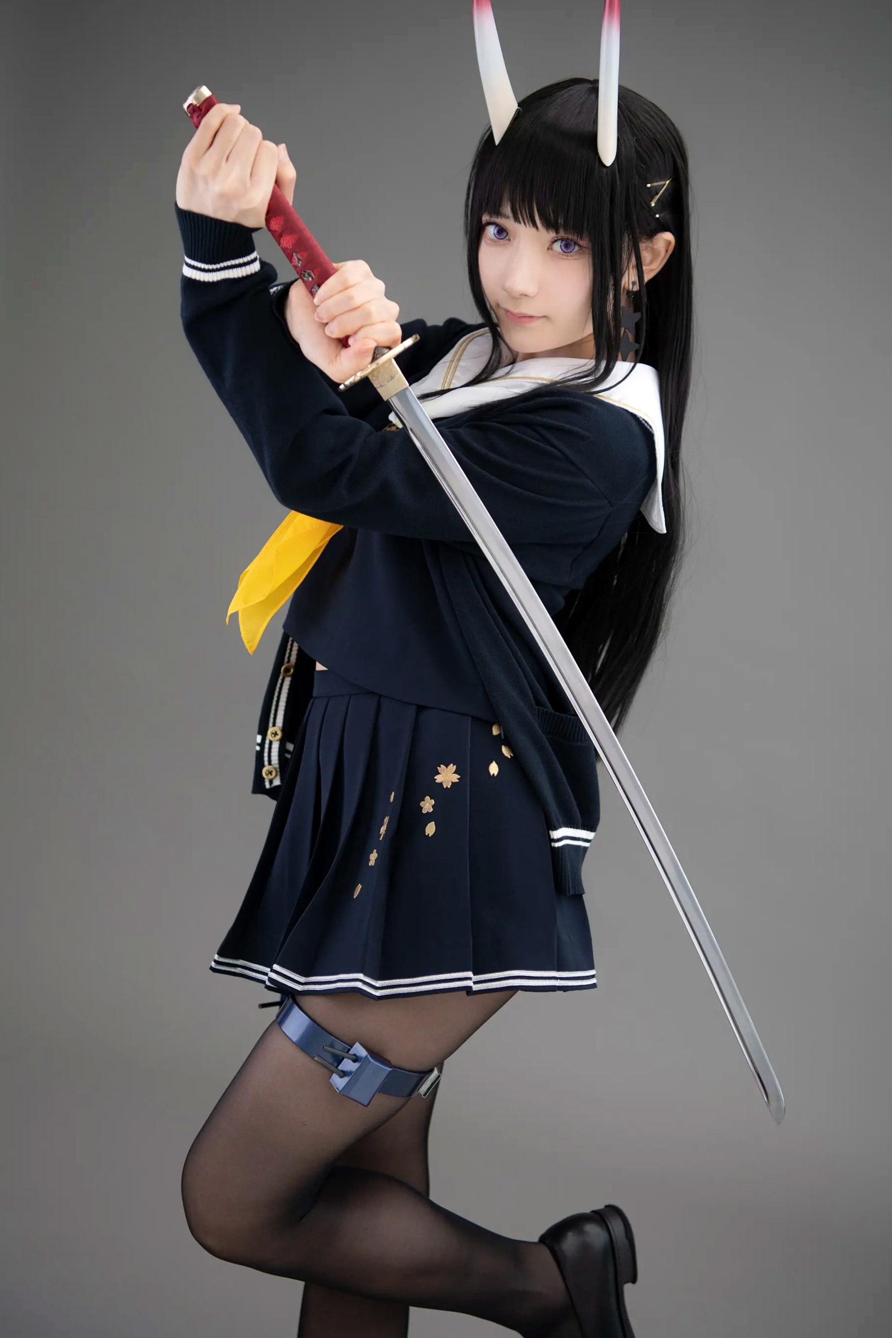 Gallery - (Cosplay) Sakurai 尊みを感じて桜井 - 本日着任、能代战力强化请求 碧蓝航线能代黑丝制服COS [186P]角色扮演黑丝制服日本美腿 女神私房照_秀色女神 - image 96