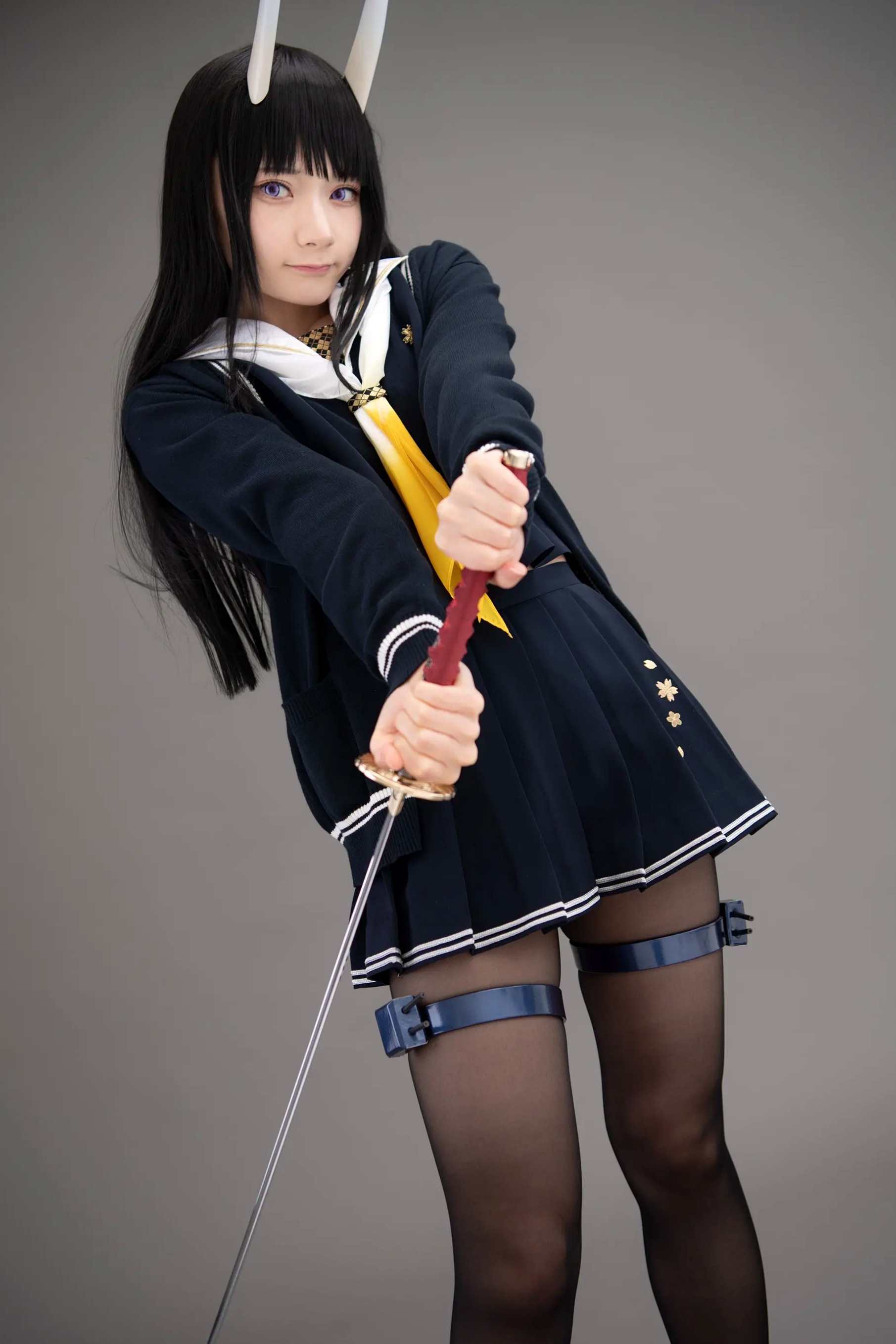 (Cosplay) Sakurai 尊みを感じて桜井 - 本日着任、能代战力强化请求 碧蓝航线能代黑丝制服COS [186P]