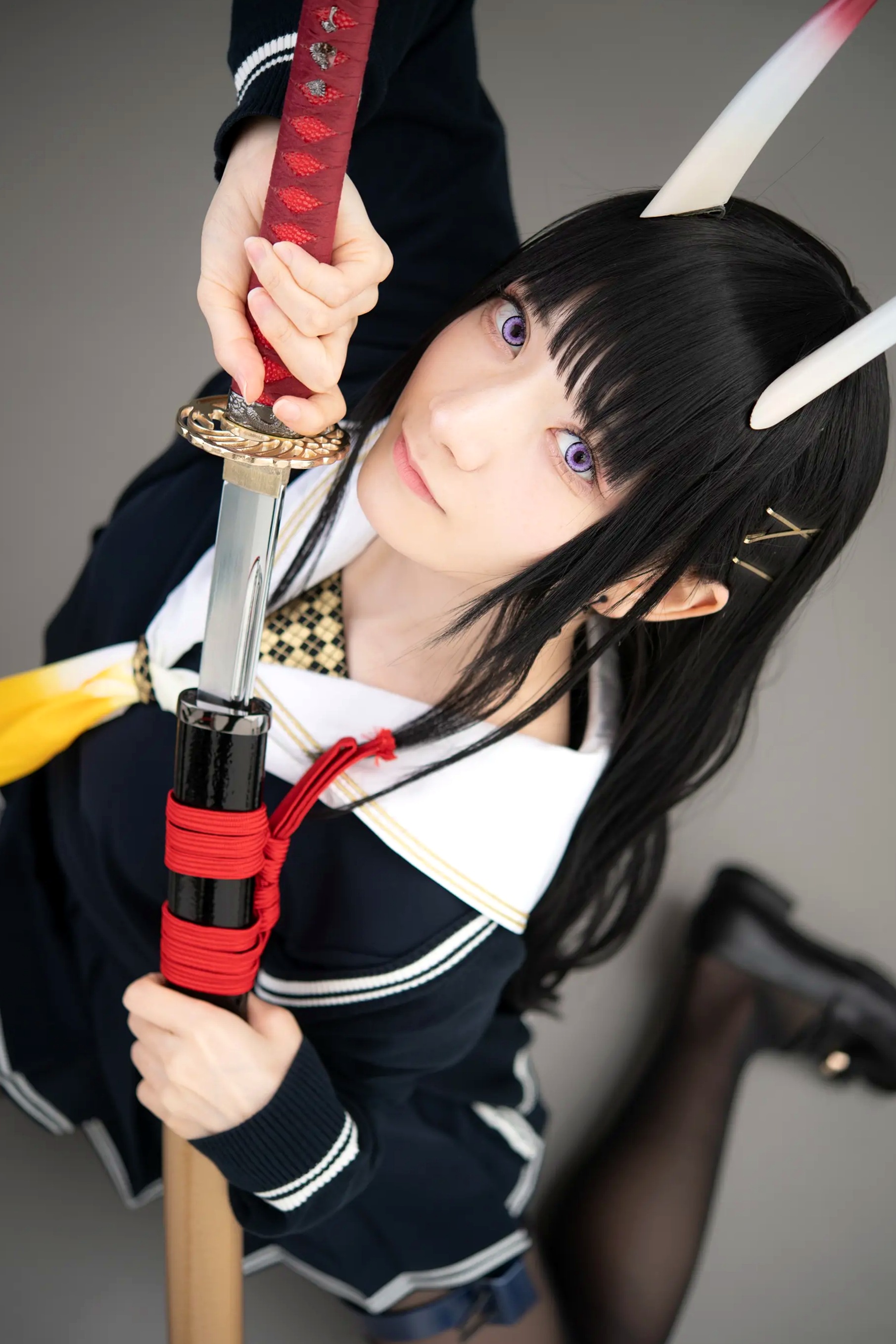 (Cosplay) Sakurai 尊みを感じて桜井 - 本日着任、能代战力强化请求 碧蓝航线能代黑丝制服COS [186P]