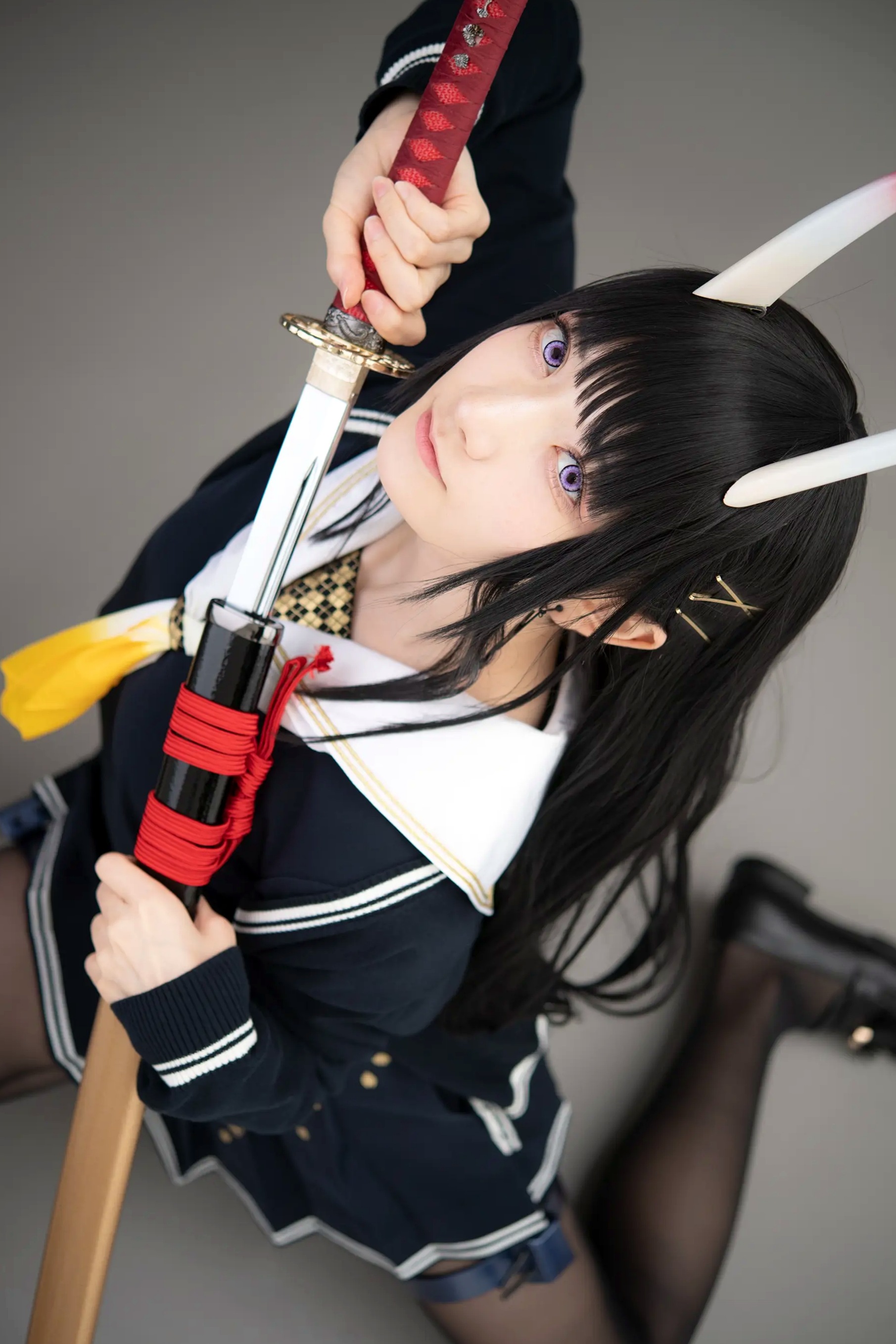 (Cosplay) Sakurai 尊みを感じて桜井 - 本日着任、能代战力强化请求 碧蓝航线能代黑丝制服COS [186P]