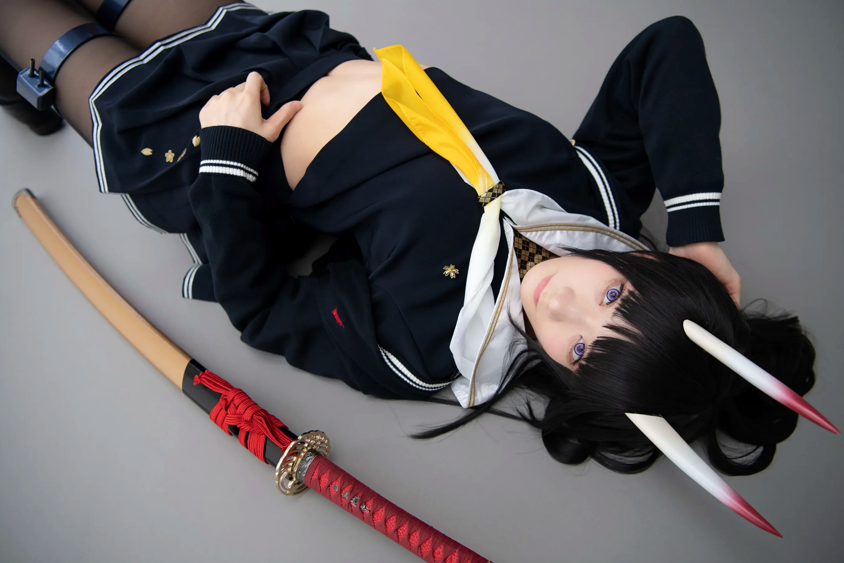 (Cosplay) Sakurai 尊みを感じて桜井 - 本日着任、能代战力强化请求 碧蓝航线能代黑丝制服COS [186P]