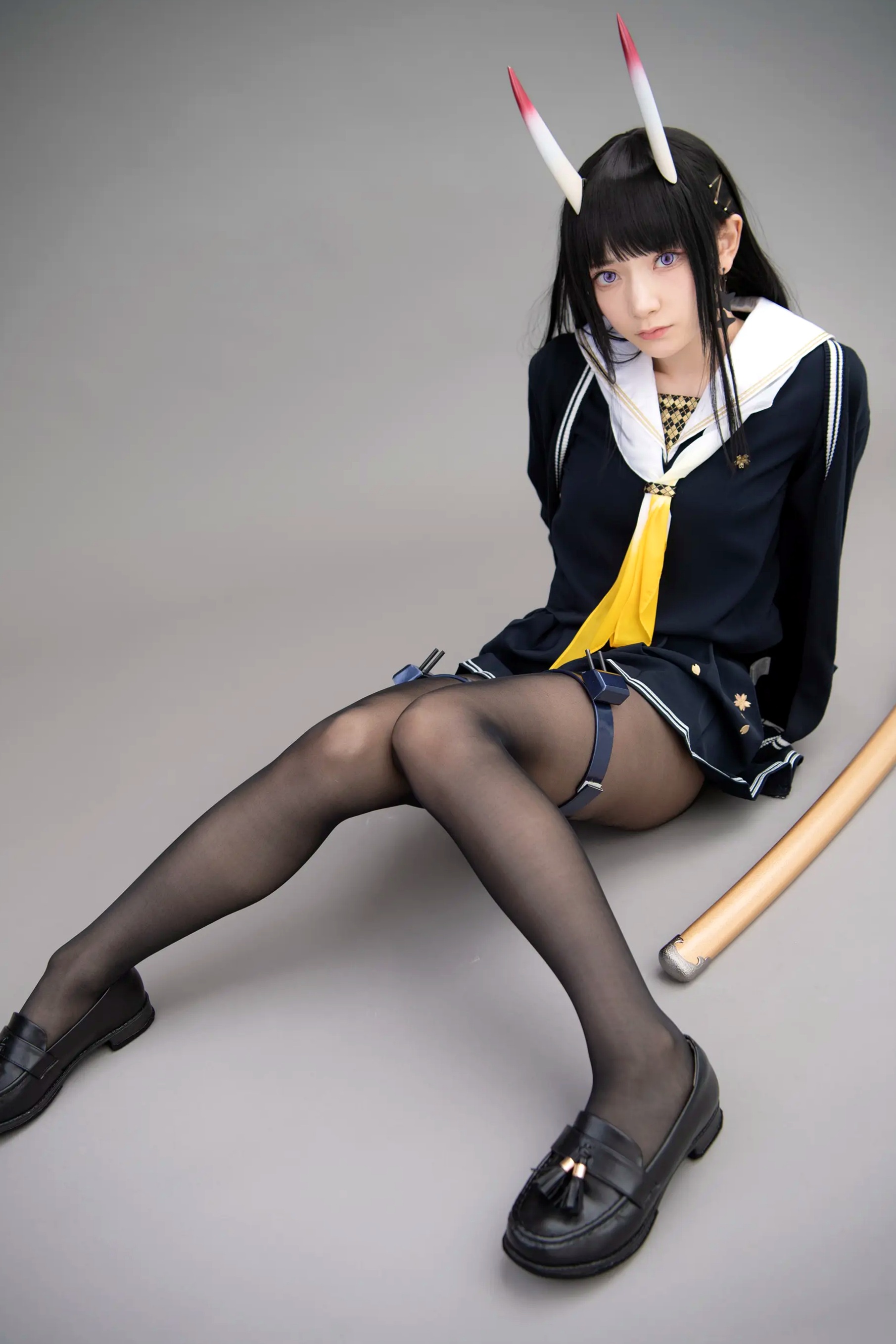 (Cosplay) Sakurai 尊みを感じて桜井 - 本日着任、能代战力强化请求 碧蓝航线能代黑丝制服COS [186P]