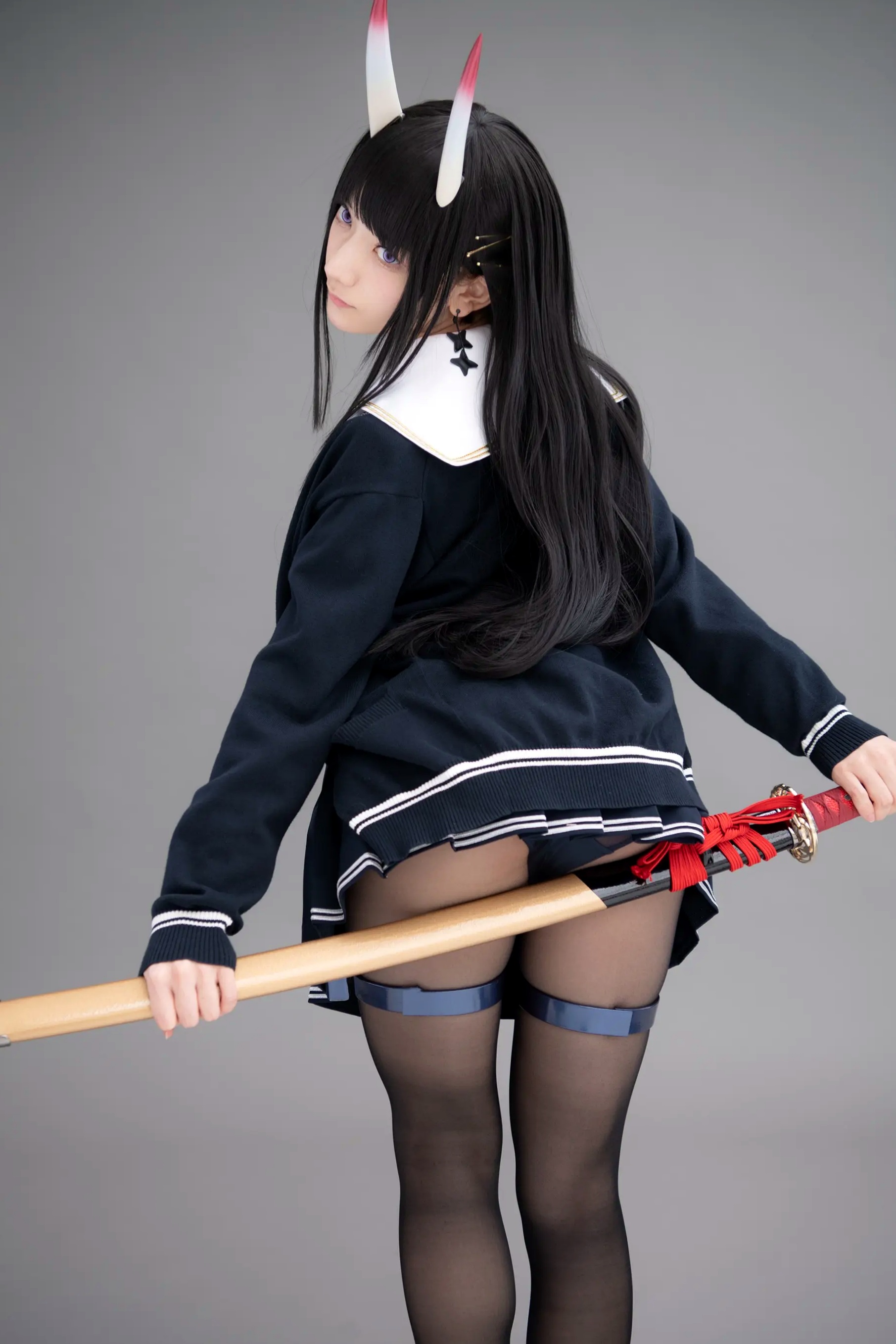 (Cosplay) Sakurai 尊みを感じて桜井 - 本日着任、能代战力强化请求 碧蓝航线能代黑丝制服COS [186P]