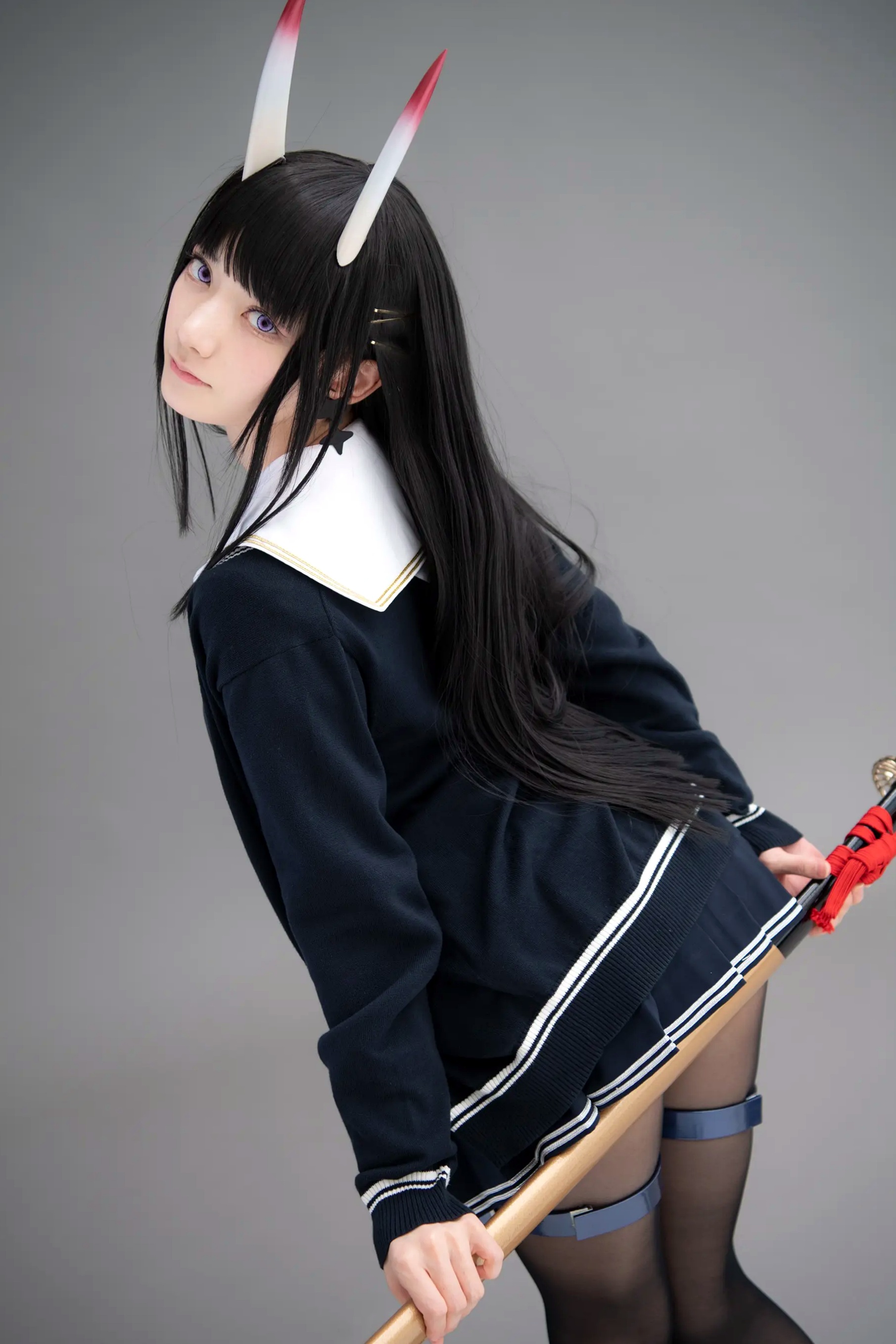 (Cosplay) Sakurai 尊みを感じて桜井 - 本日着任、能代战力强化请求 碧蓝航线能代黑丝制服COS [186P]