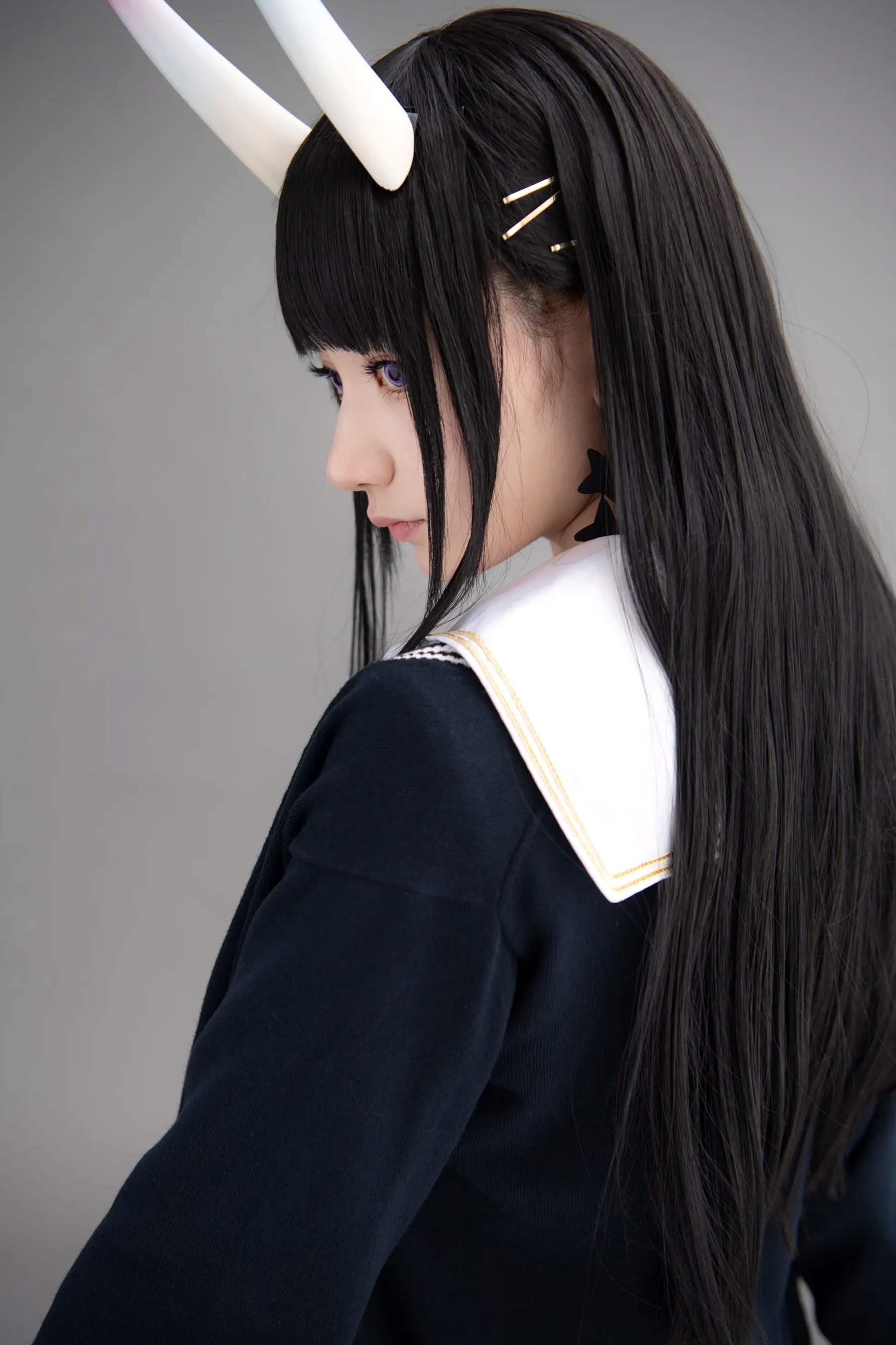 (Cosplay) Sakurai 尊みを感じて桜井 - 本日着任、能代战力强化请求 碧蓝航线能代黑丝制服COS [186P]
