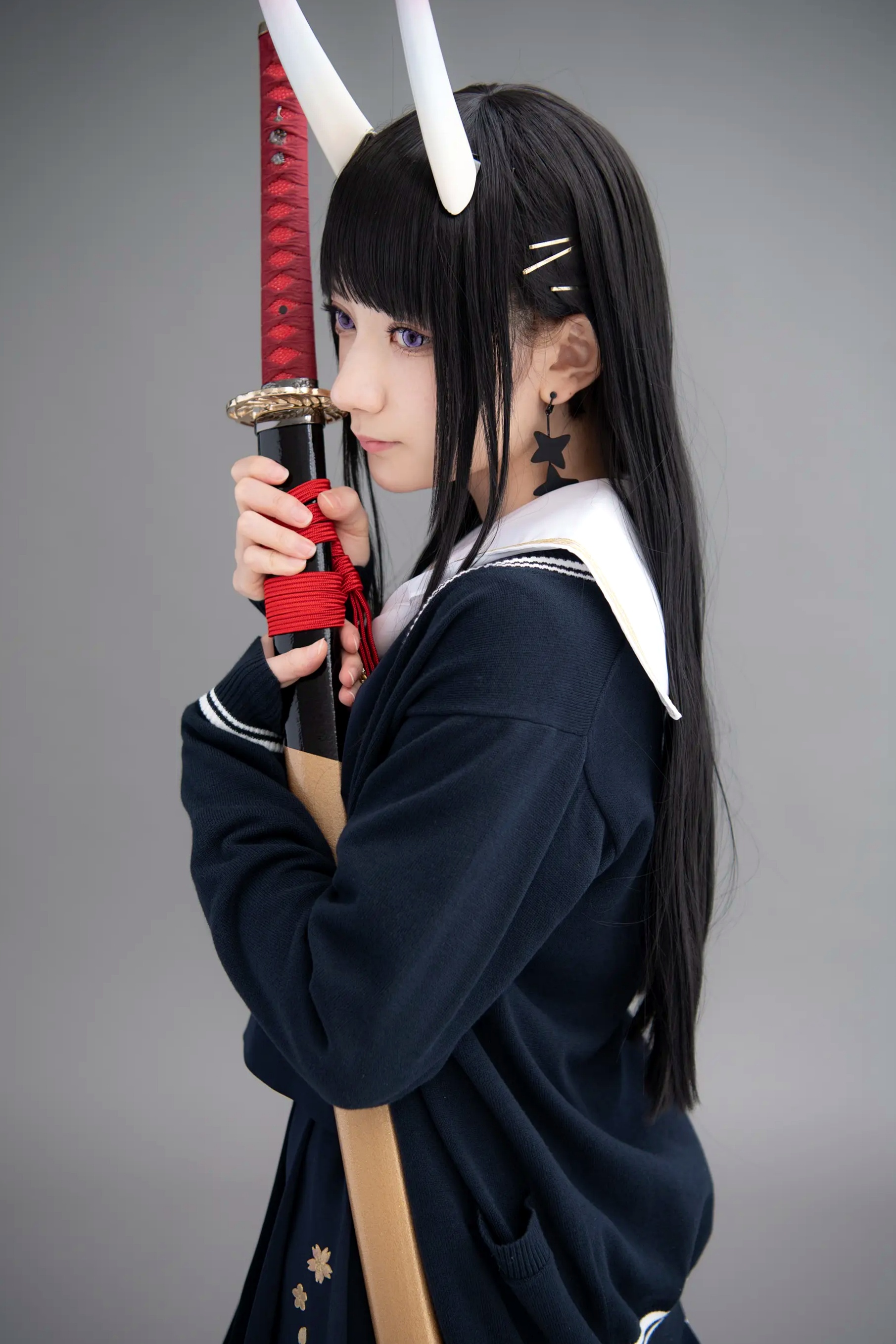 (Cosplay) Sakurai 尊みを感じて桜井 - 本日着任、能代战力强化请求 碧蓝航线能代黑丝制服COS [186P]