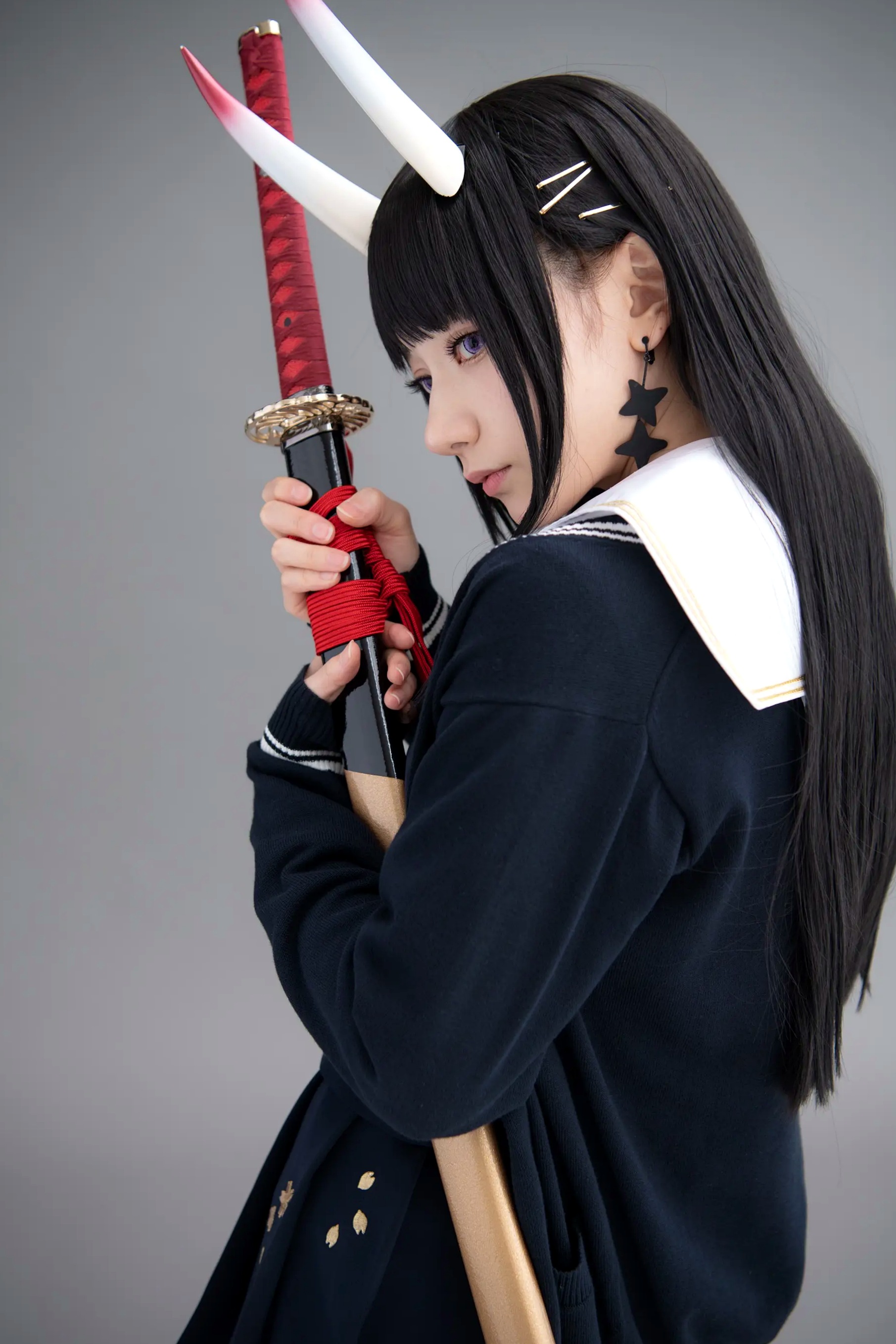 (Cosplay) Sakurai 尊みを感じて桜井 - 本日着任、能代战力强化请求 碧蓝航线能代黑丝制服COS [186P]