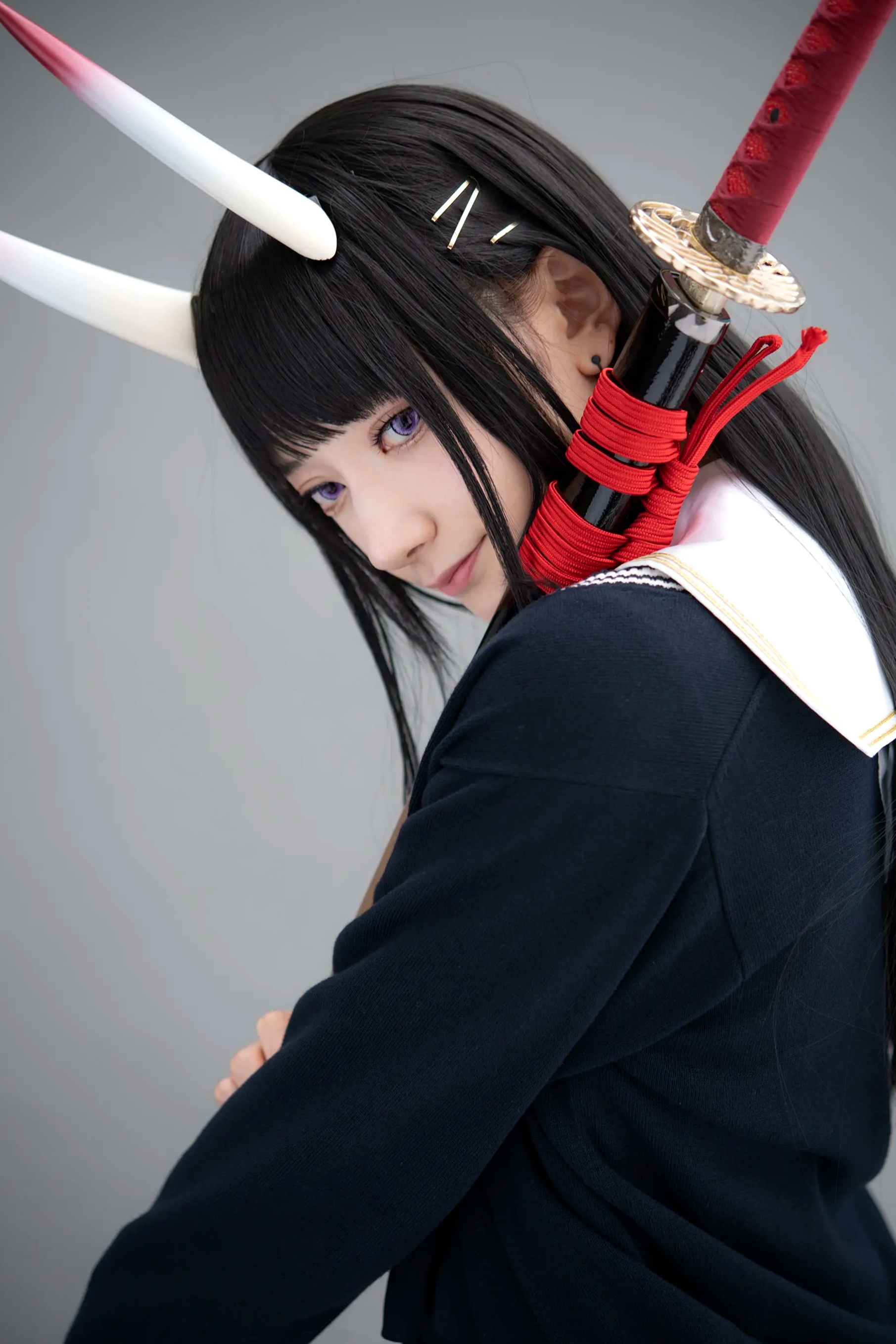 (Cosplay) Sakurai 尊みを感じて桜井 - 本日着任、能代战力强化请求 碧蓝航线能代黑丝制服COS [186P]