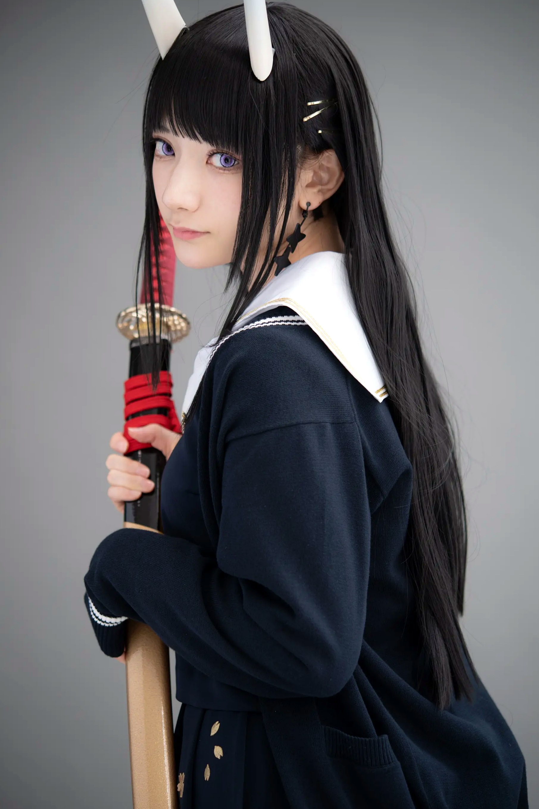 (Cosplay) Sakurai 尊みを感じて桜井 - 本日着任、能代战力强化请求 碧蓝航线能代黑丝制服COS [186P]
