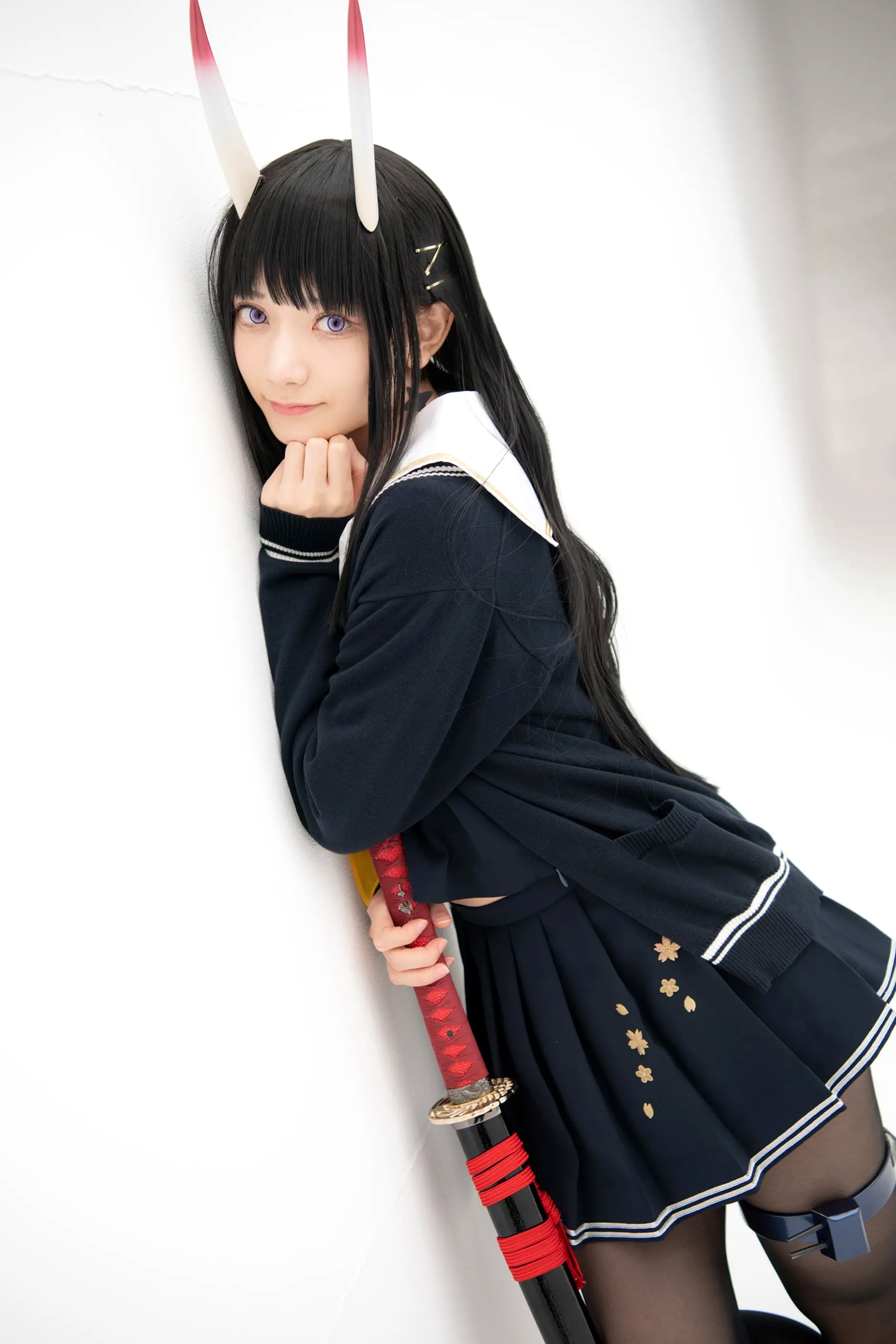(Cosplay) Sakurai 尊みを感じて桜井 - 本日着任、能代战力强化请求 碧蓝航线能代黑丝制服COS [186P]