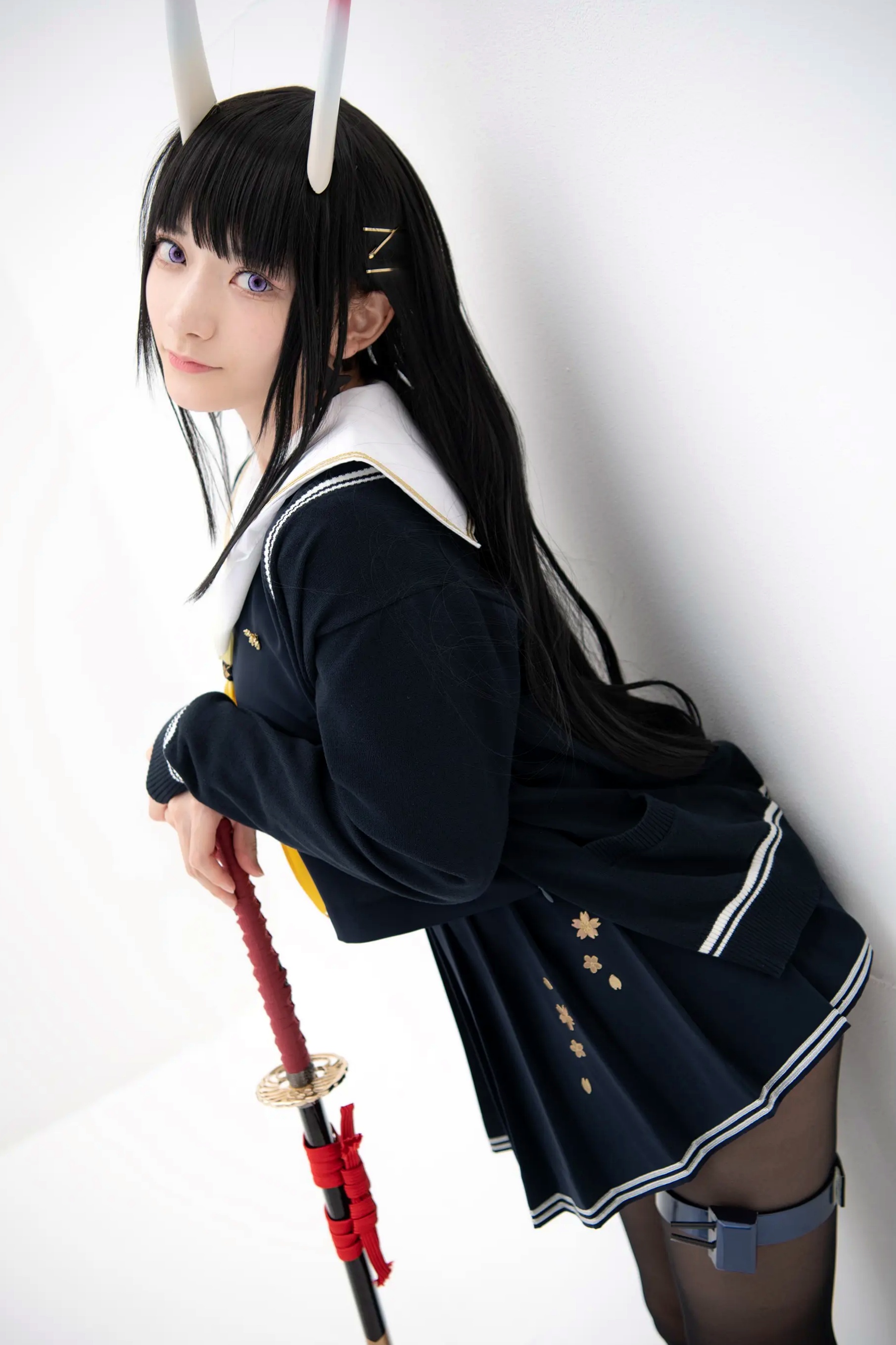 (Cosplay) Sakurai 尊みを感じて桜井 - 本日着任、能代战力强化请求 碧蓝航线能代黑丝制服COS [186P]