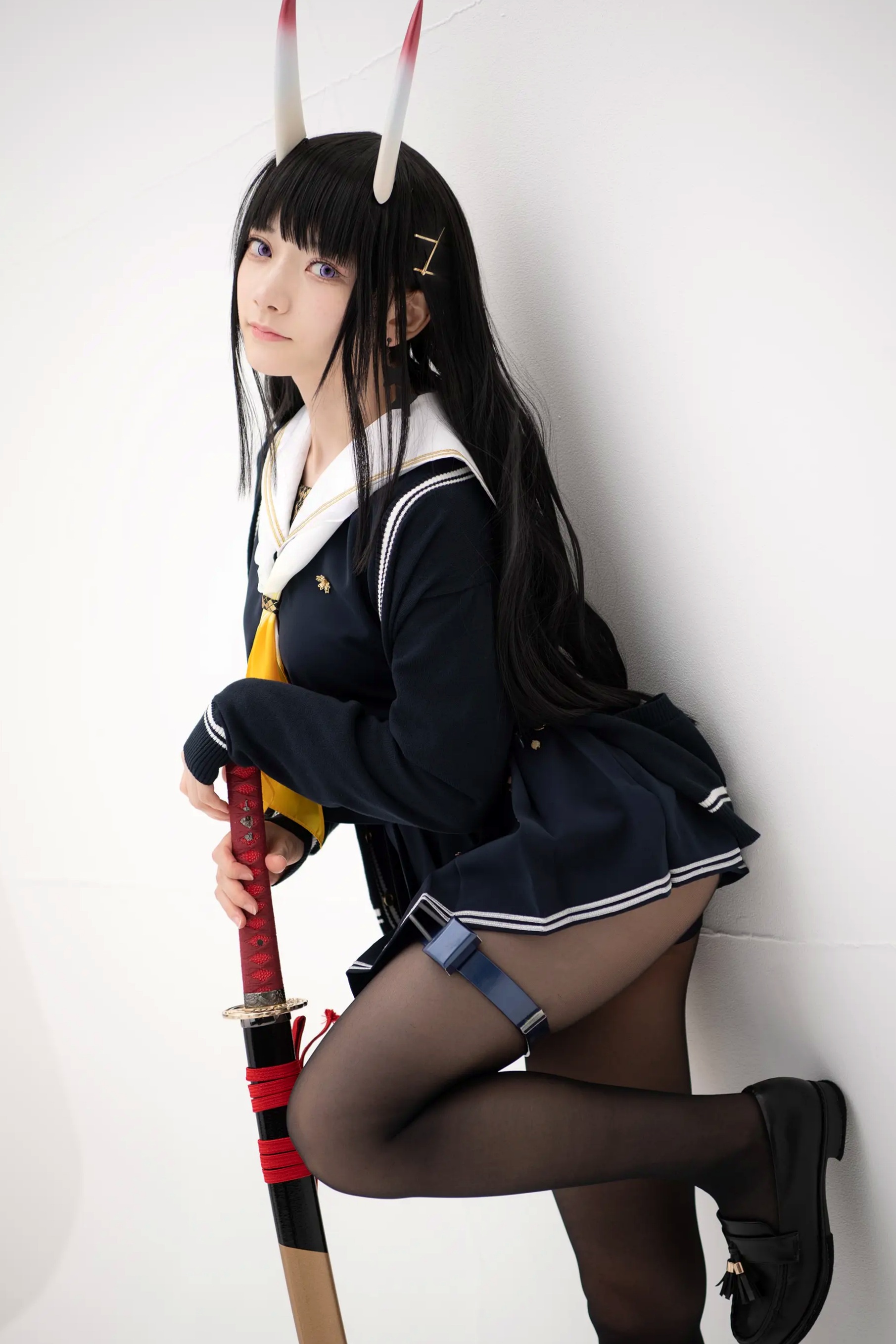 (Cosplay) Sakurai 尊みを感じて桜井 - 本日着任、能代战力强化请求 碧蓝航线能代黑丝制服COS [186P]