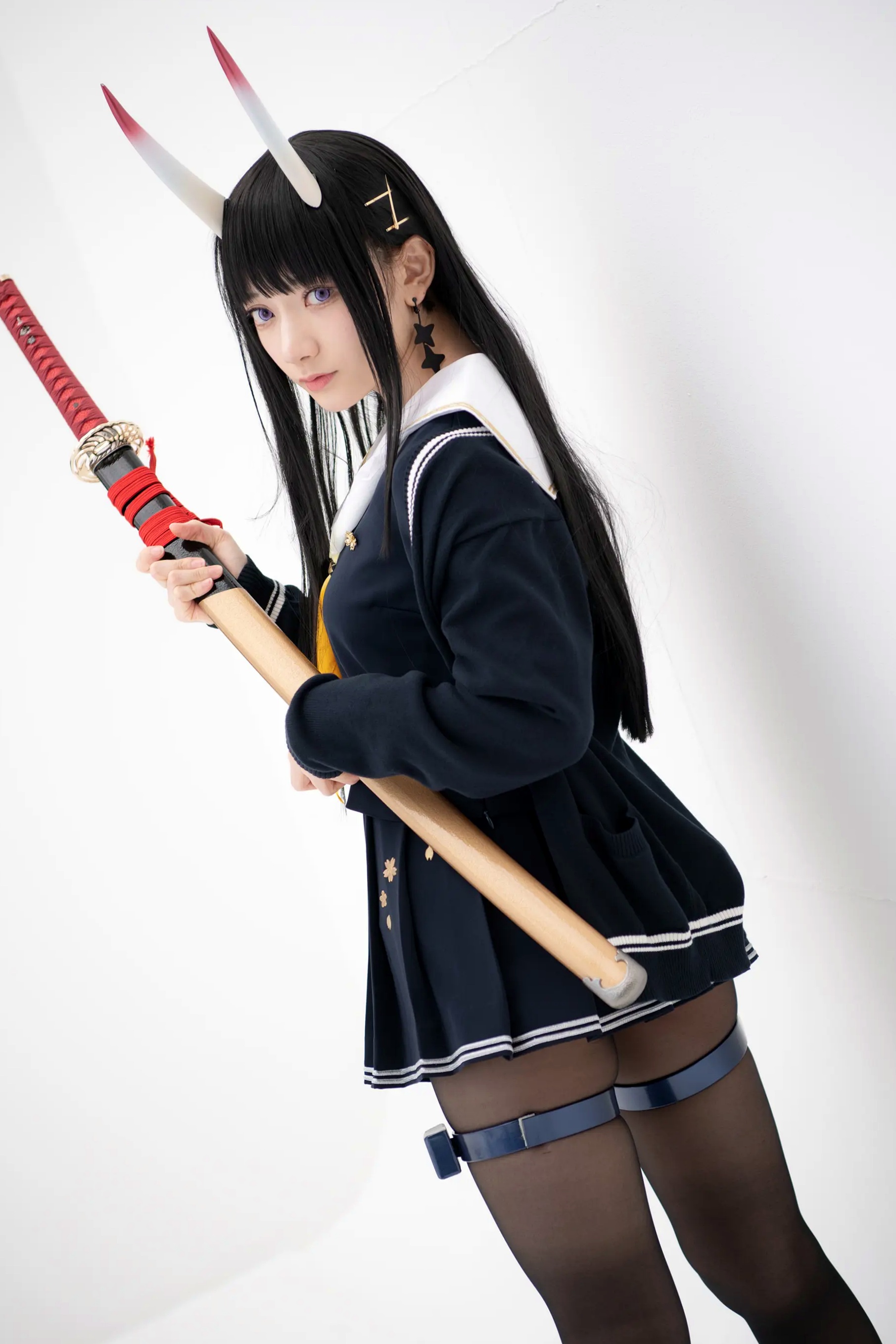 (Cosplay) Sakurai 尊みを感じて桜井 - 本日着任、能代战力强化请求 碧蓝航线能代黑丝制服COS [186P]