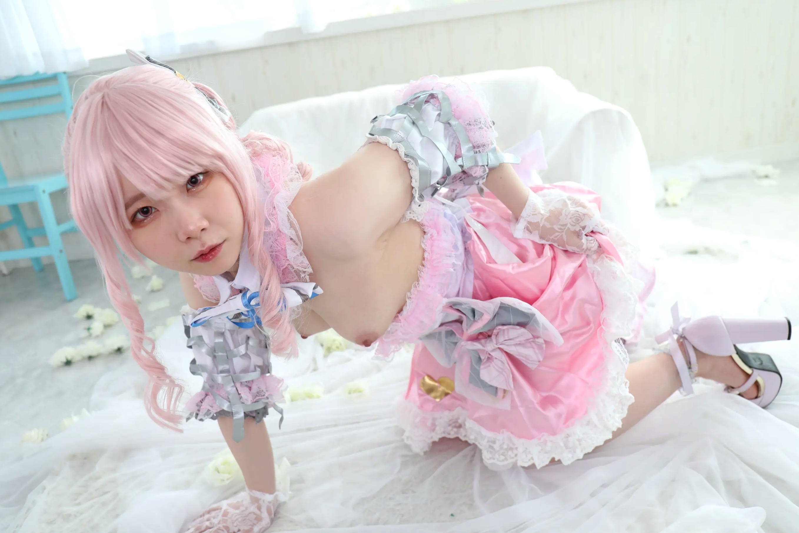 (Cosplay) Kozue Fujita 藤田こずえ - First Cosplay! 初コス！粉发萌系少女大尺度私房角色扮演 [423P]
