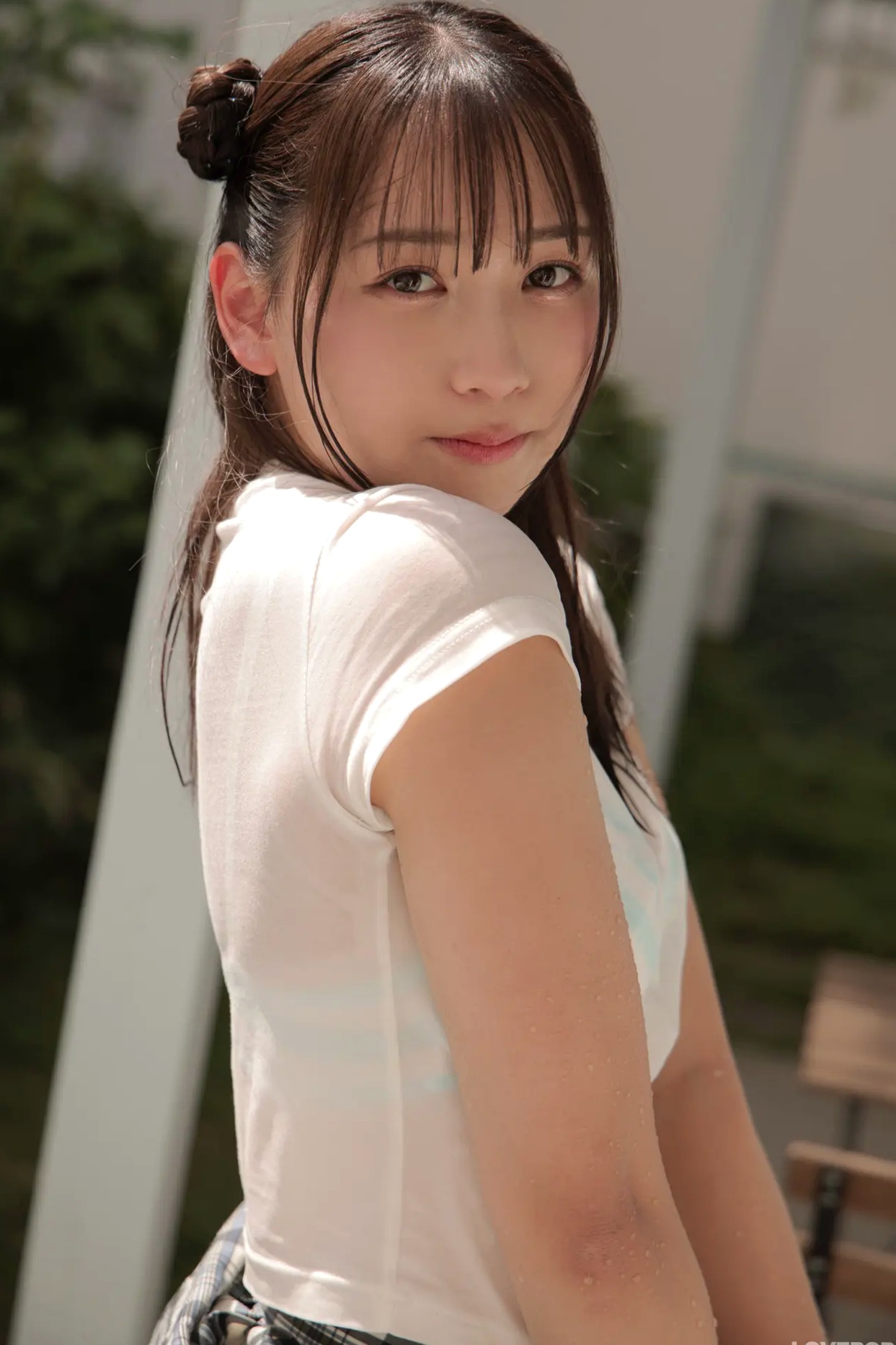 [LOVEPOP] Ume Hyakka 百花梅 Photoset 03 [82P] 清纯校服湿身戏水 蓝白条纹泳衣性感美腿写真