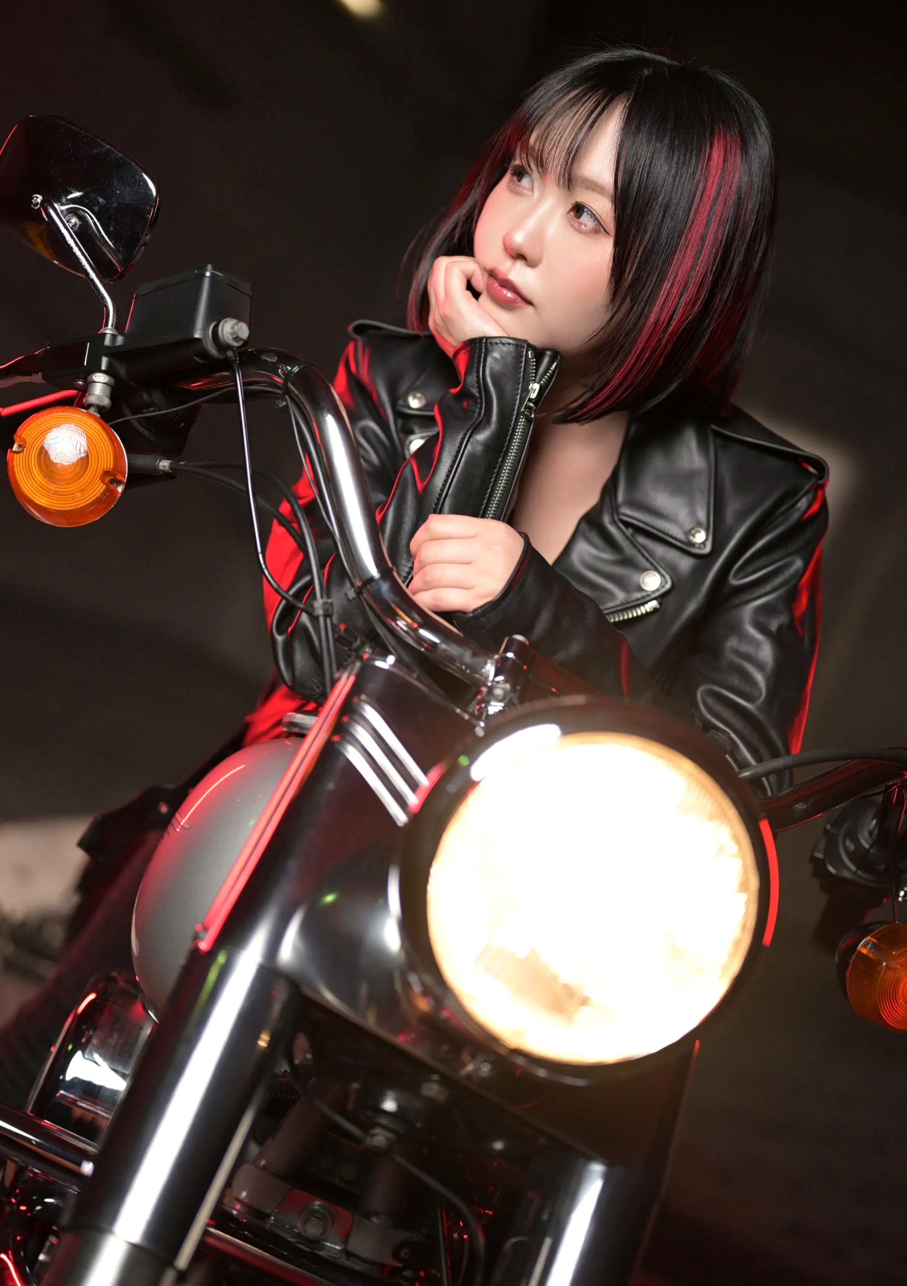 Gallery - 夜道雪 - 酷飒皮衣枪械写真 帅气机车女郎GUN ACTION[45P]日本冷艳野性女神养眼 女神私房照_秀色女神 - image 8