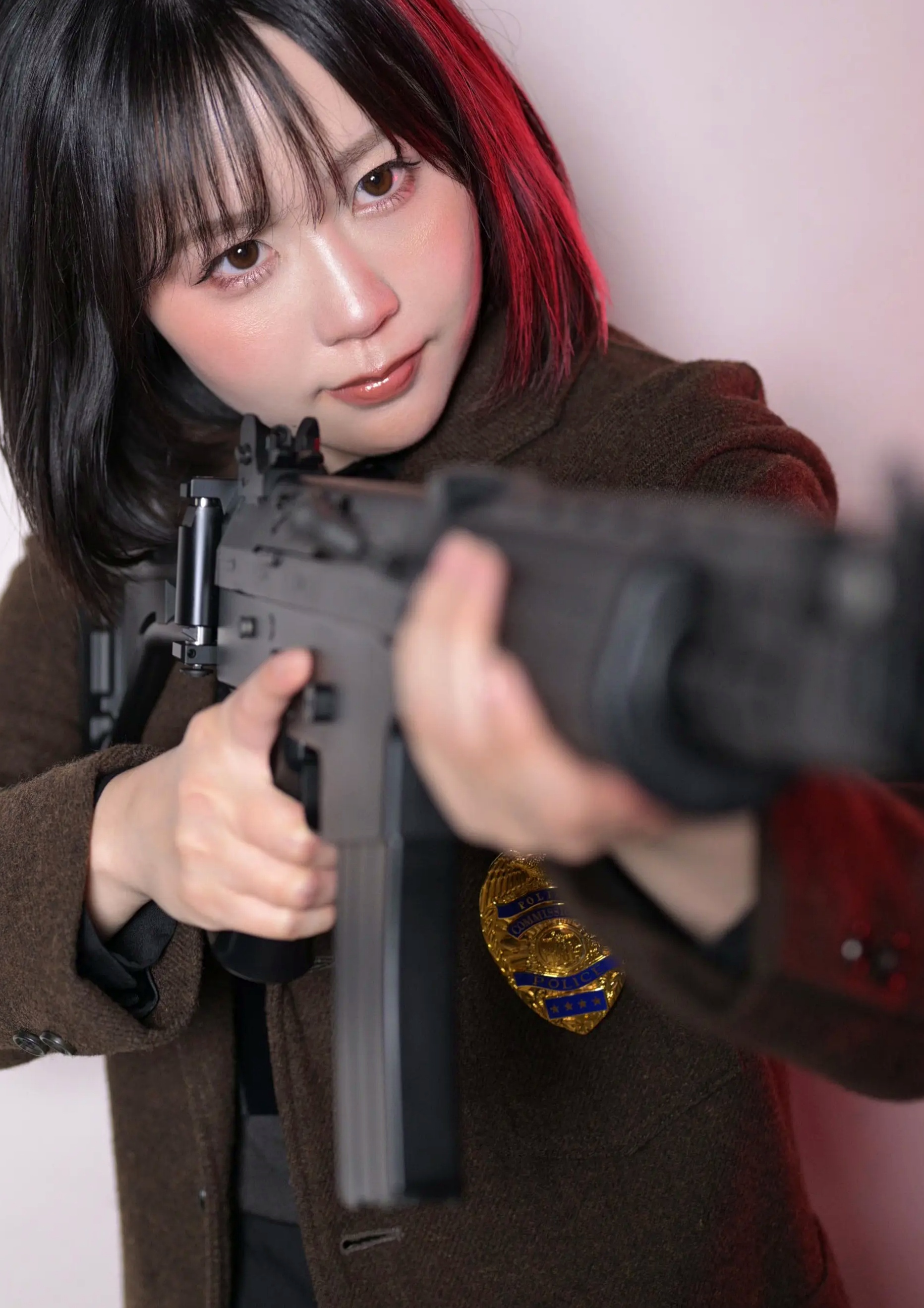 Gallery - 夜道雪 - 酷飒皮衣枪械写真 帅气机车女郎GUN ACTION[45P]日本冷艳野性女神养眼 女神私房照_秀色女神 - image 26