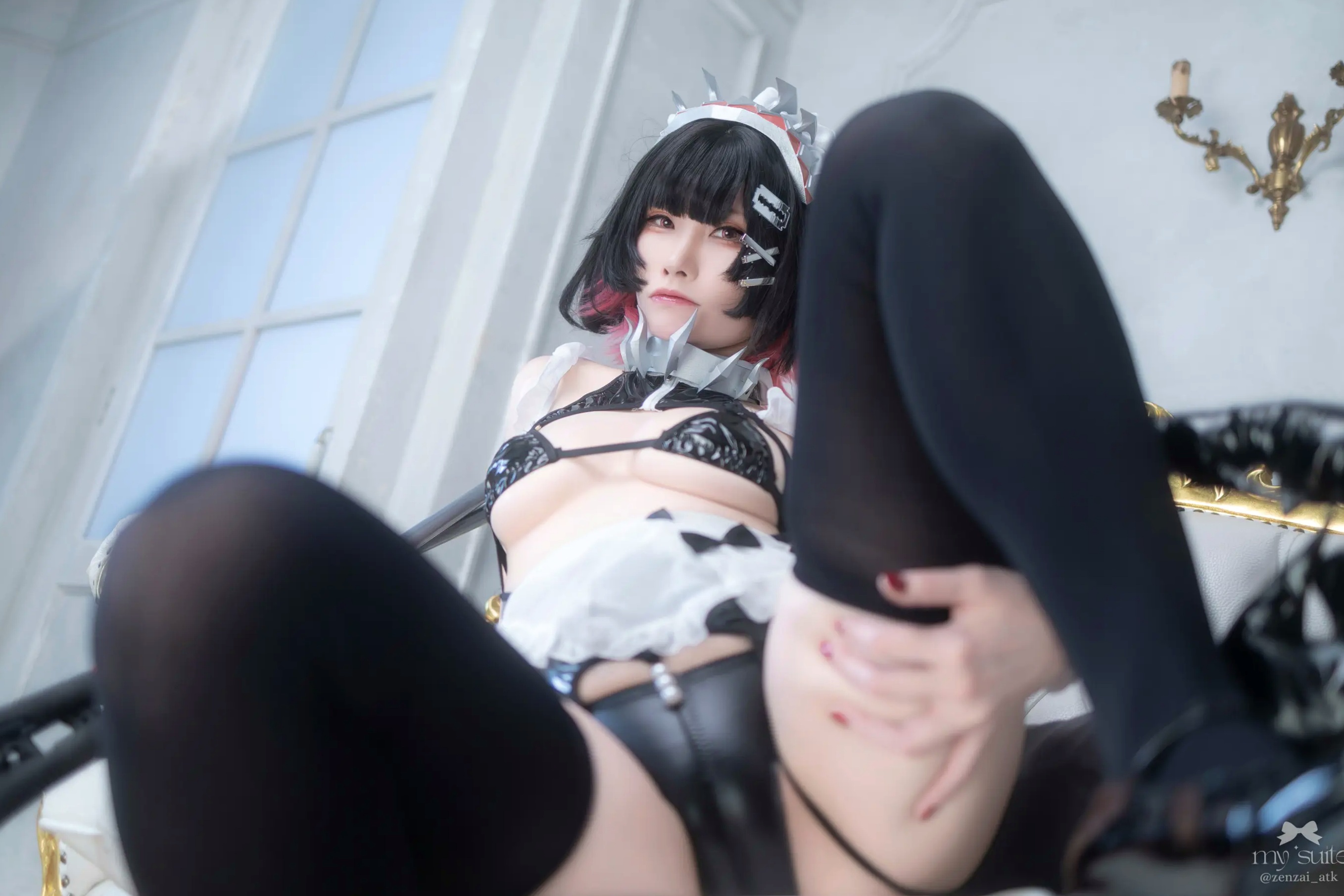 Gallery - (Cosplay) [my suite] Atsuki あつき - Suite Zone Zero4 绝区零可琳哥特女仆性感私房 [456P]角色扮演性感美腿白嫩萌系 女神私房照_秀色女神 - image 36