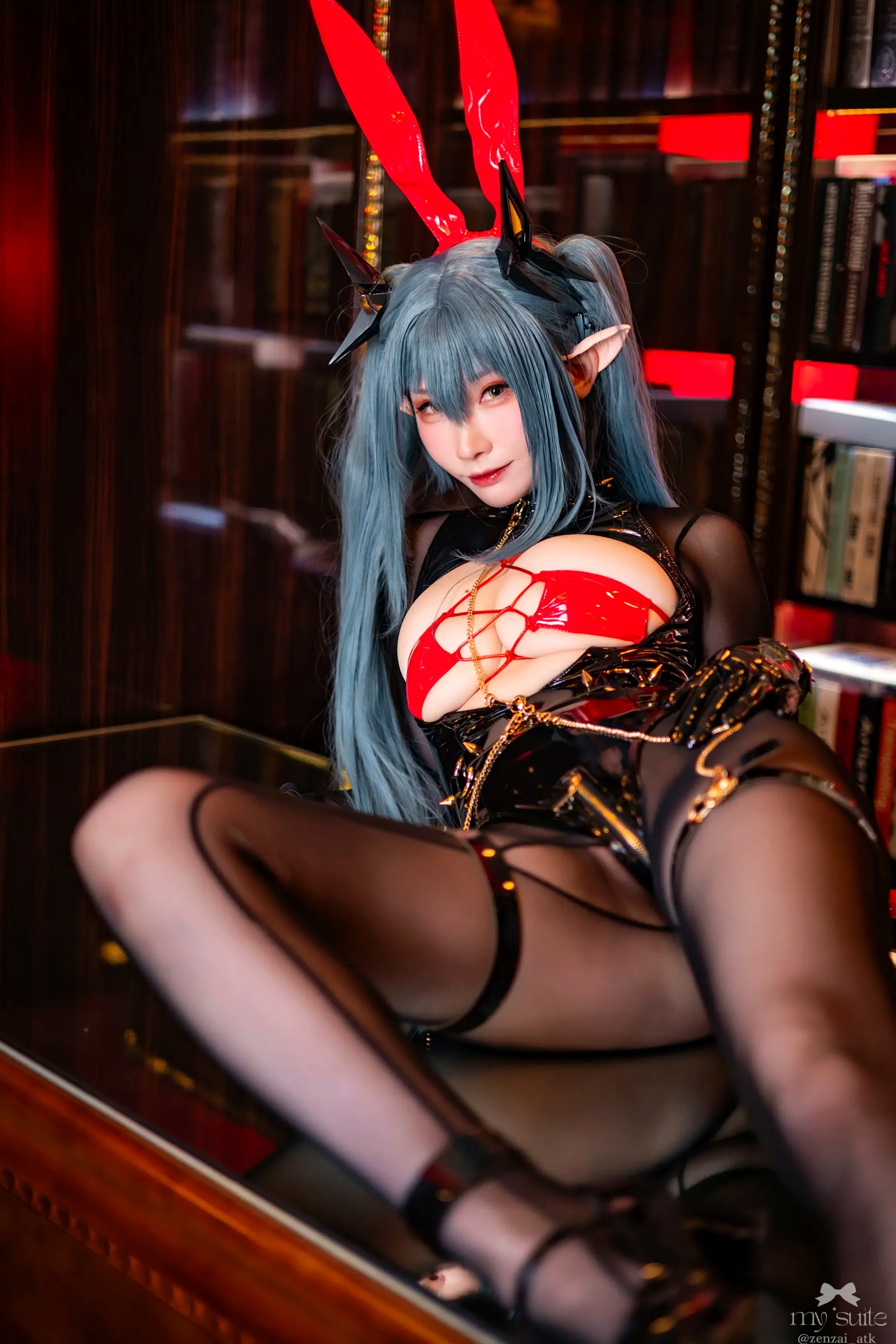 Gallery - (Cosplay) [my suite] Atsuki あつき - Suite Lane 30 碧蓝航线皮衣黑丝角色扮演 [369P]角色扮演日本性感黑丝诱惑冷艳 女神私房照_秀色女神 - image 35