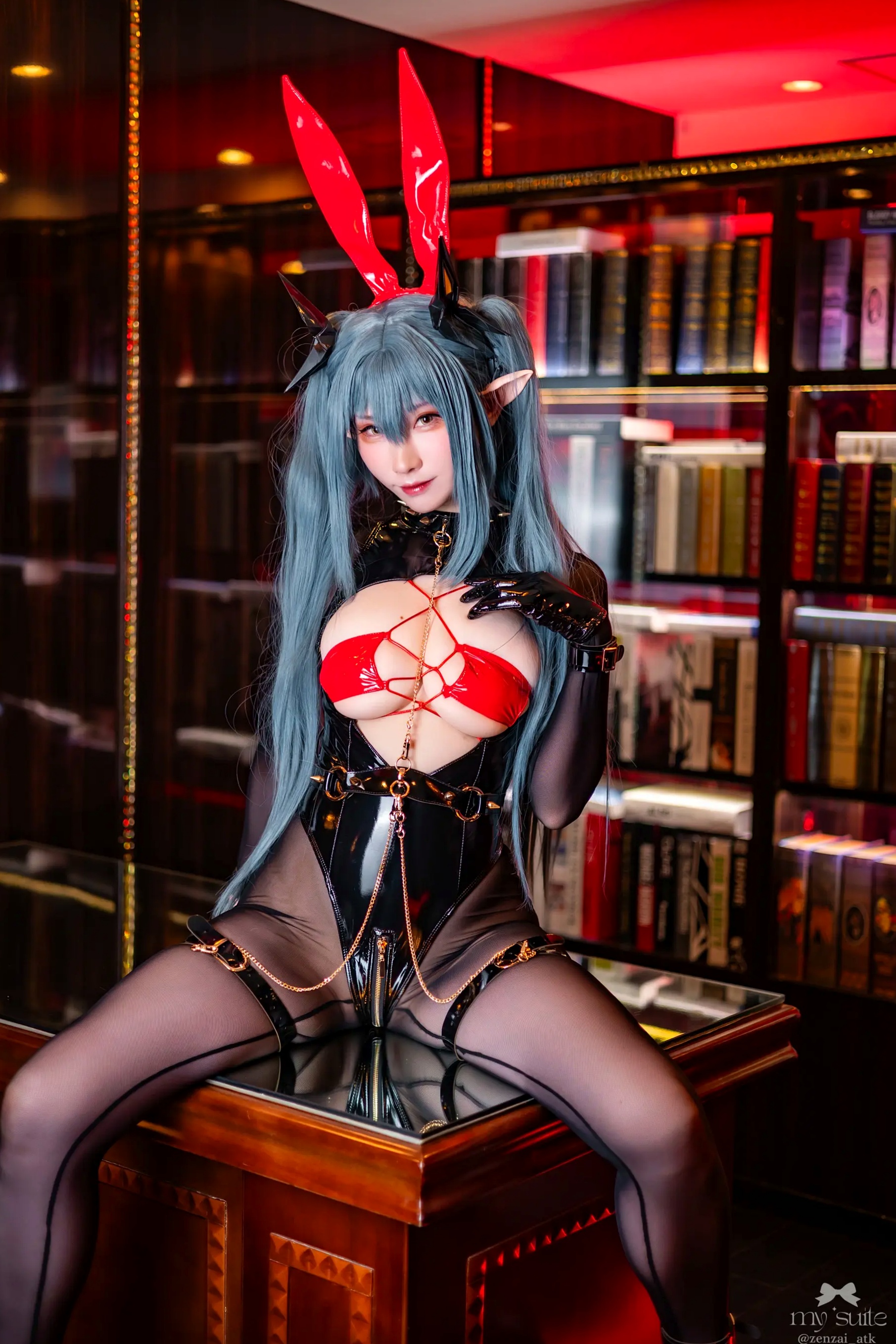 Gallery - (Cosplay) [my suite] Atsuki あつき - Suite Lane 30 碧蓝航线皮衣黑丝角色扮演 [369P]角色扮演日本性感黑丝诱惑冷艳 女神私房照_秀色女神 - image 39