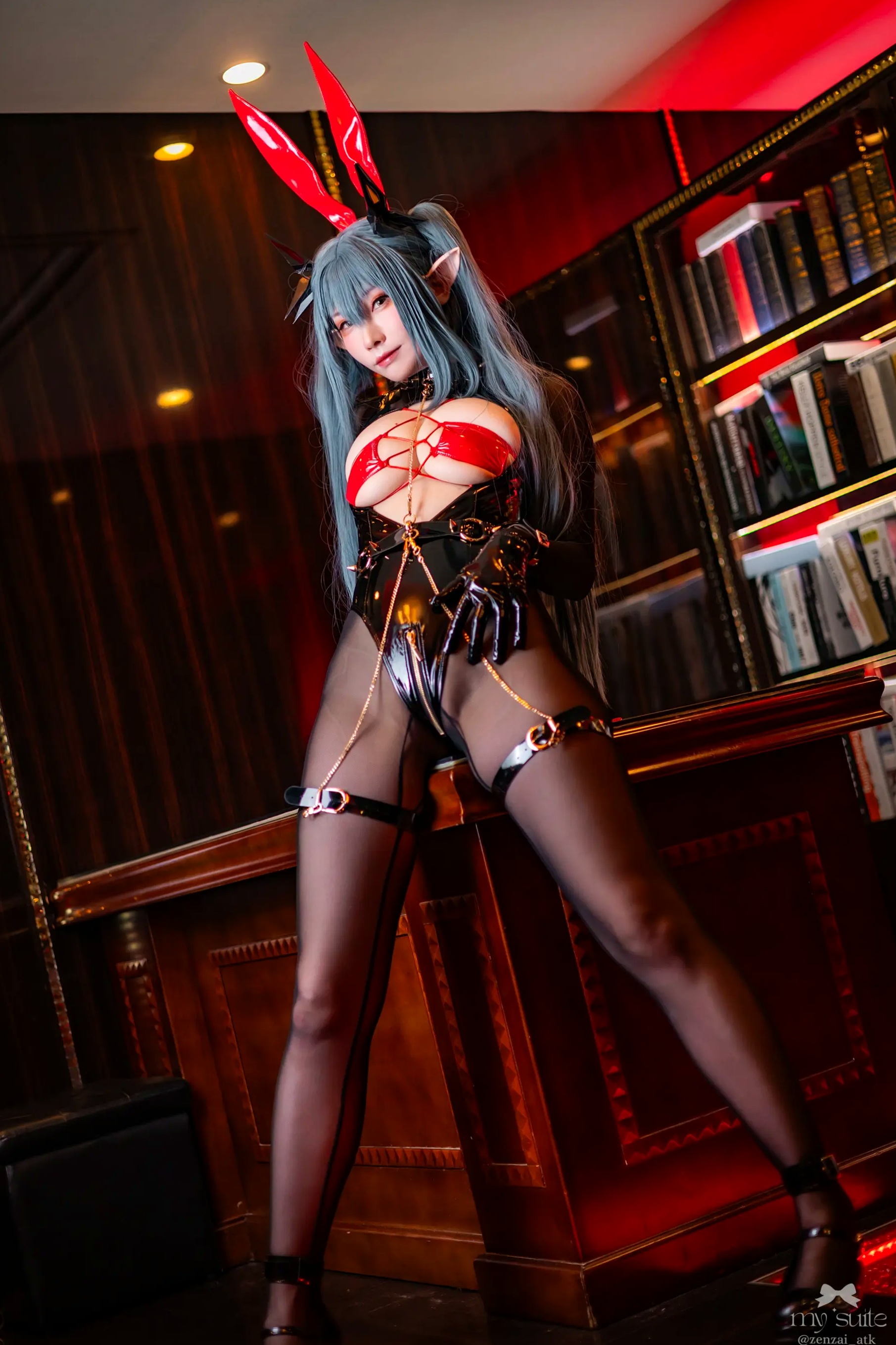 Gallery - (Cosplay) [my suite] Atsuki あつき - Suite Lane 30 碧蓝航线皮衣黑丝角色扮演 [369P]角色扮演日本性感黑丝诱惑冷艳 女神私房照_秀色女神 - image 41