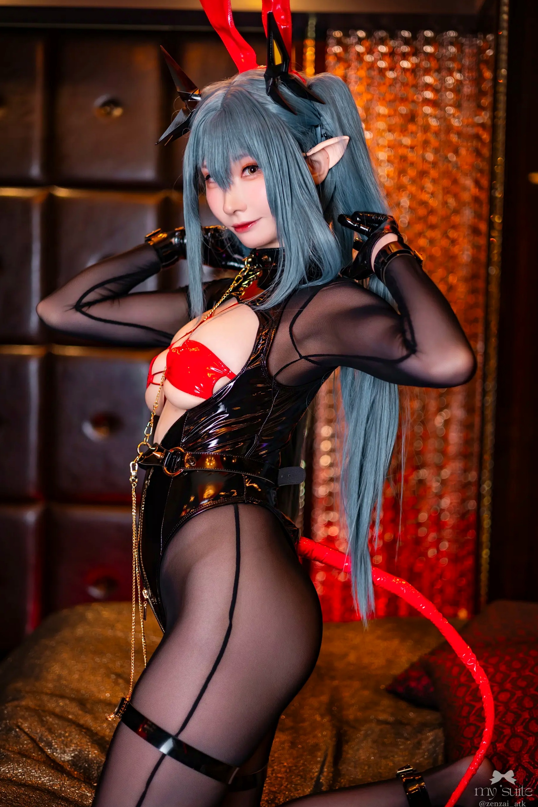Gallery - (Cosplay) [my suite] Atsuki あつき - Suite Lane 30 碧蓝航线皮衣黑丝角色扮演 [369P]角色扮演日本性感黑丝诱惑冷艳 女神私房照_秀色女神 - image 67