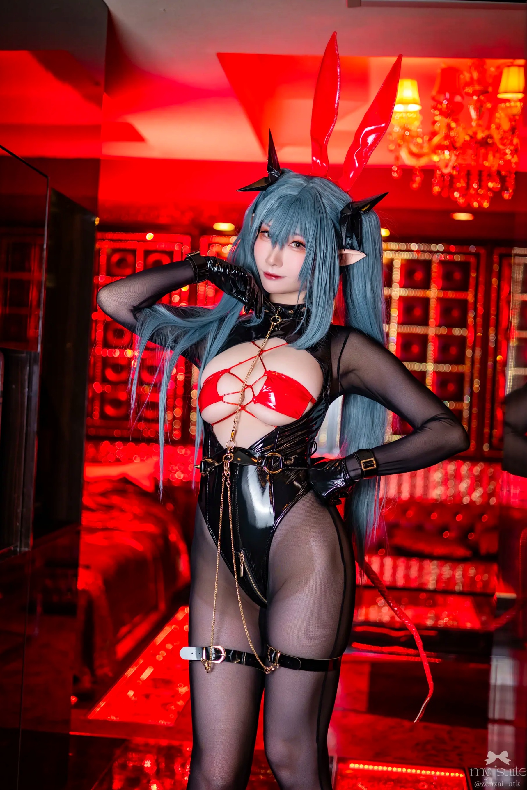 (Cosplay) [my suite] Atsuki あつき - Suite Lane 30 碧蓝航线皮衣黑丝角色扮演 [369P]