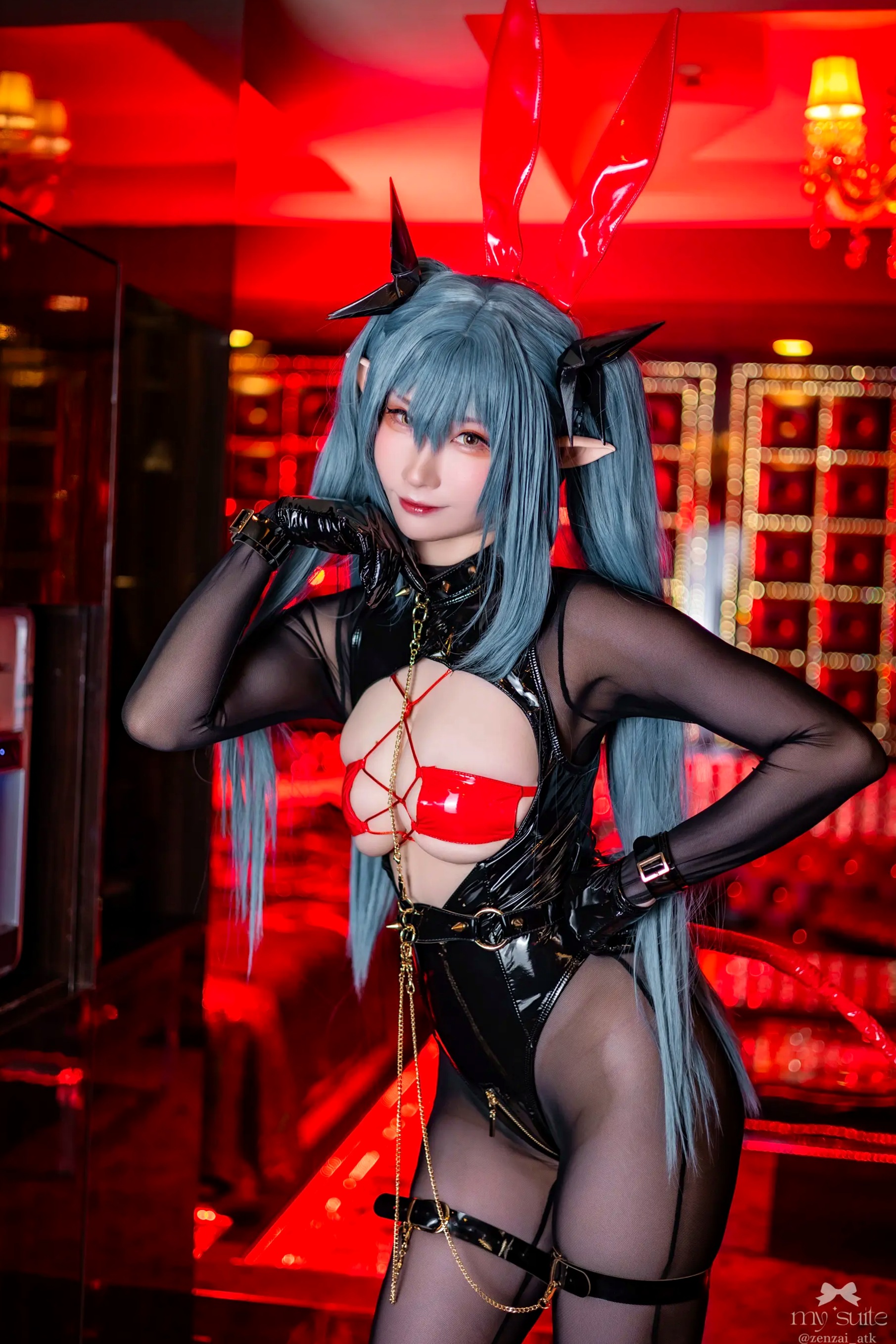 (Cosplay) [my suite] Atsuki あつき - Suite Lane 30 碧蓝航线皮衣黑丝角色扮演 [369P]