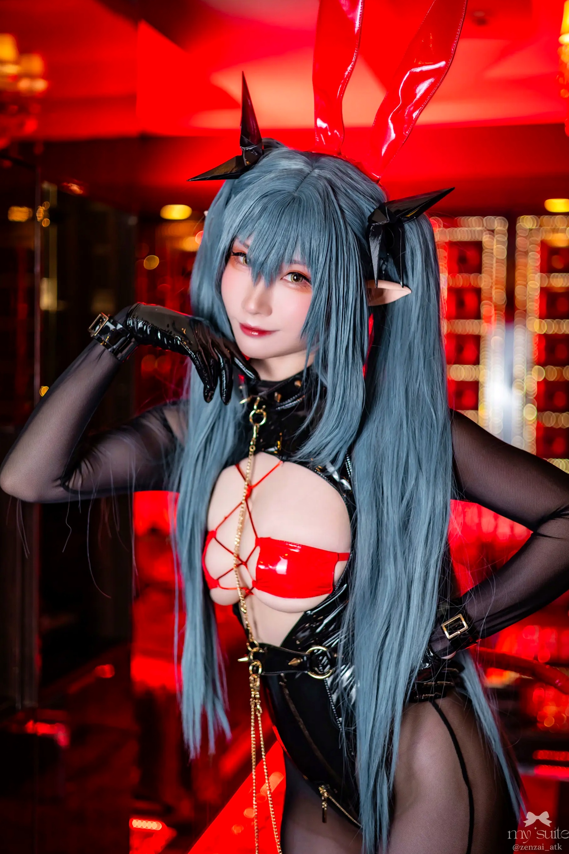 (Cosplay) [my suite] Atsuki あつき - Suite Lane 30 碧蓝航线皮衣黑丝角色扮演 [369P]