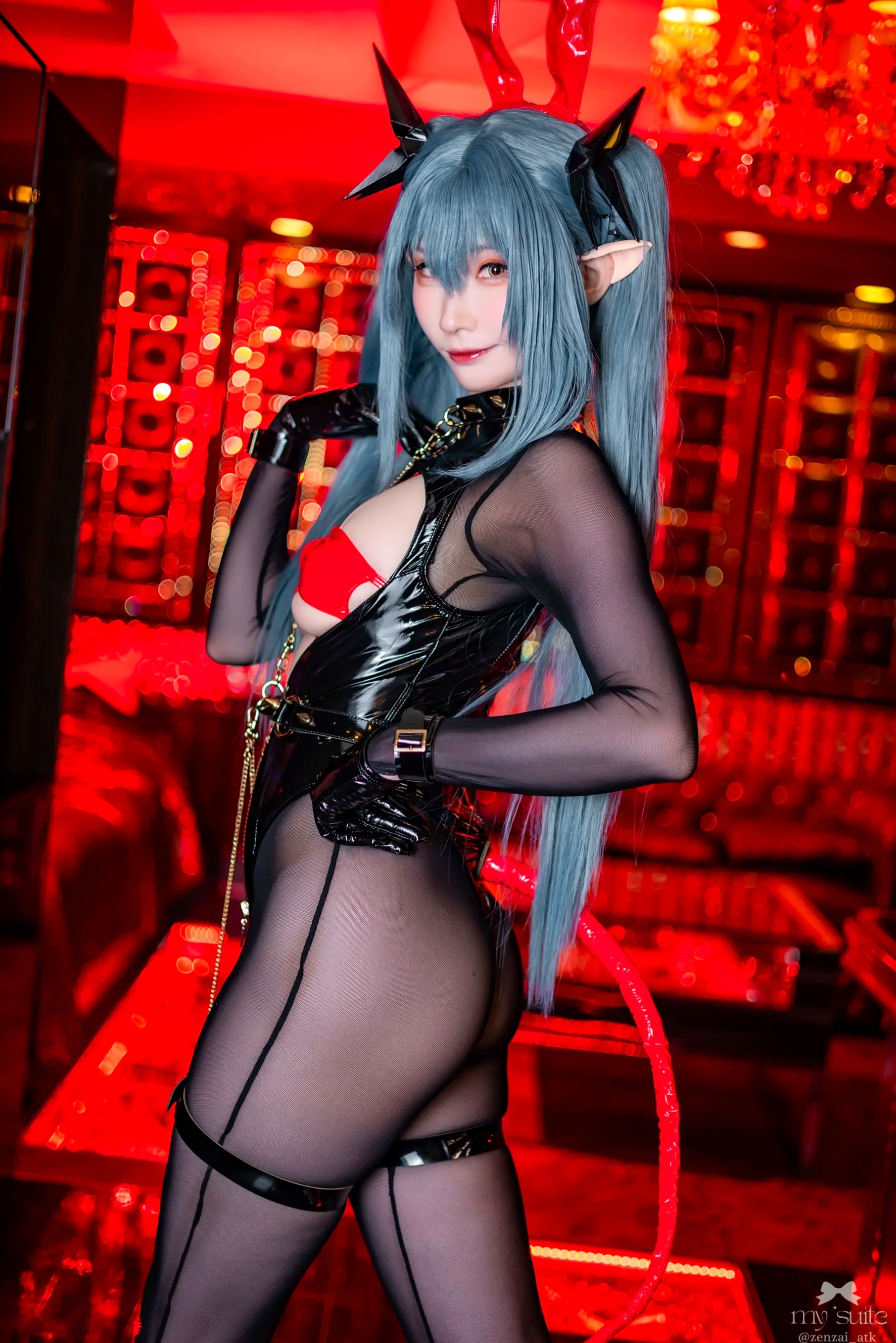 (Cosplay) [my suite] Atsuki あつき - Suite Lane 30 碧蓝航线皮衣黑丝角色扮演 [369P]