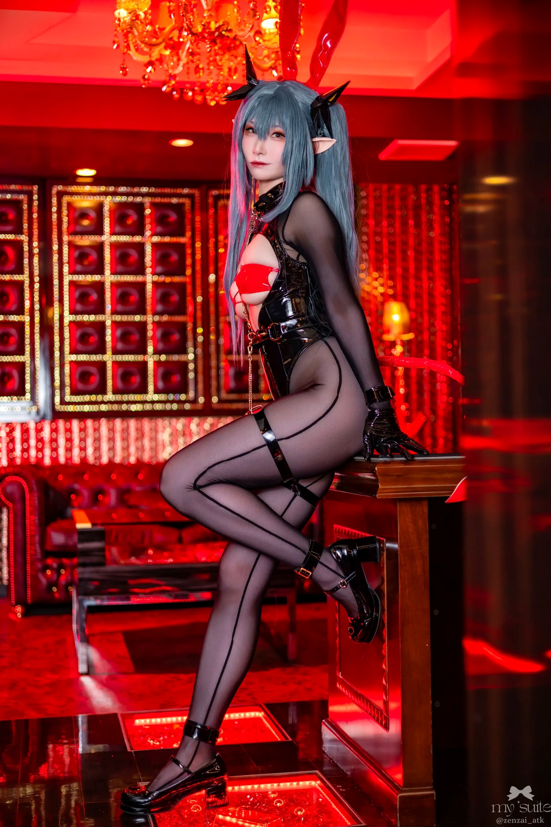 (Cosplay) [my suite] Atsuki あつき - Suite Lane 30 碧蓝航线皮衣黑丝角色扮演 [369P]
