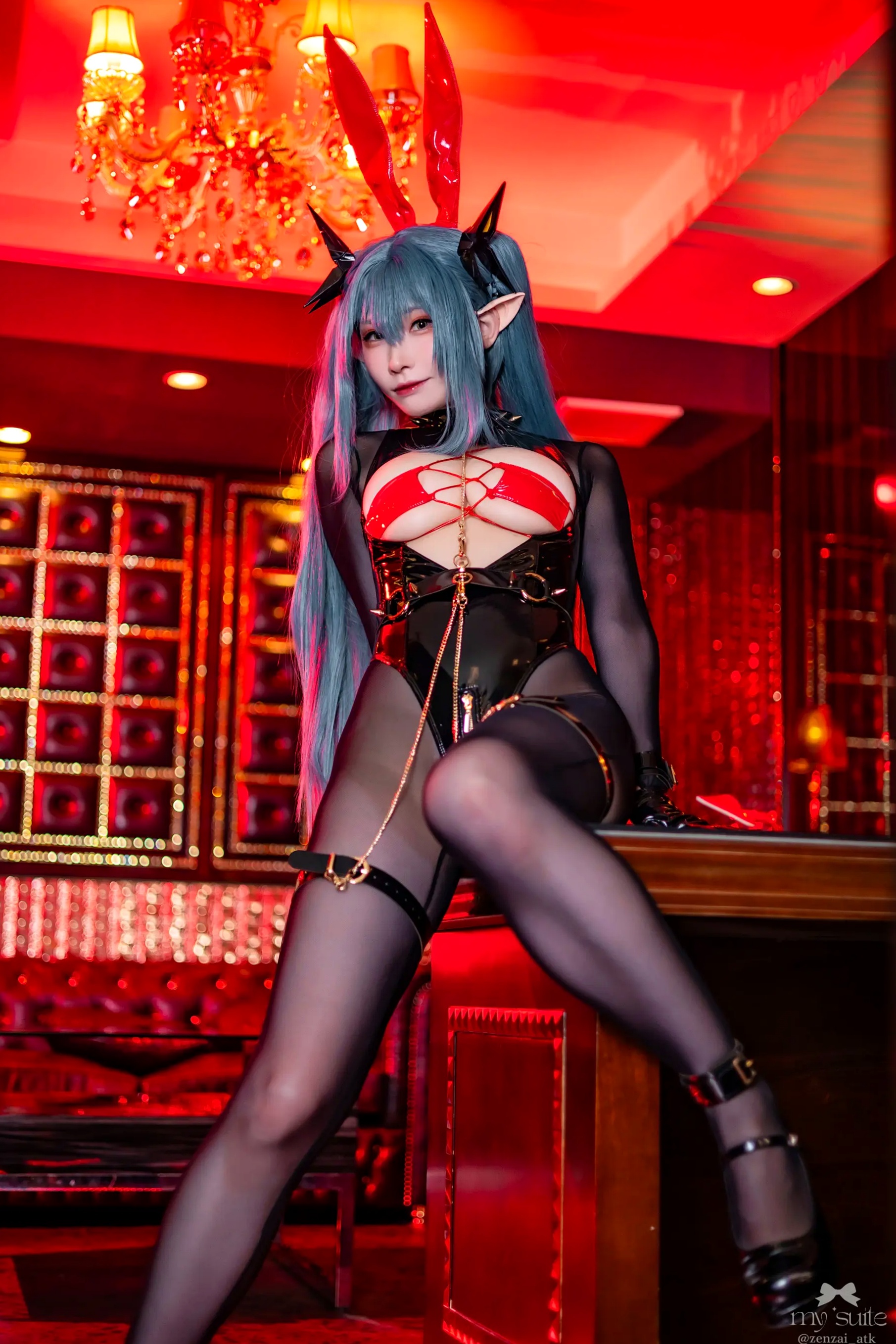 (Cosplay) [my suite] Atsuki あつき - Suite Lane 30 碧蓝航线皮衣黑丝角色扮演 [369P]