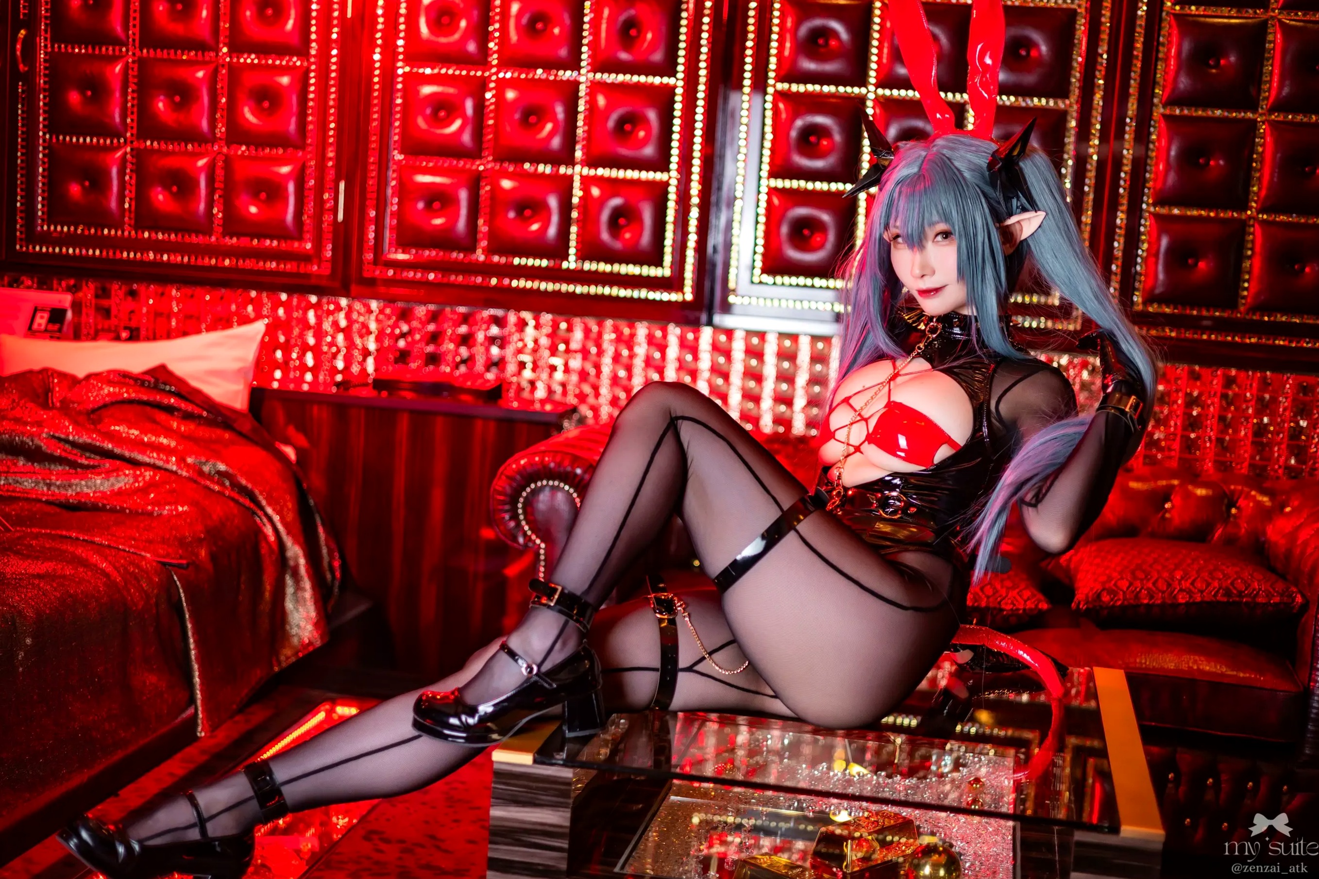 (Cosplay) [my suite] Atsuki あつき - Suite Lane 30 碧蓝航线皮衣黑丝角色扮演 [369P]