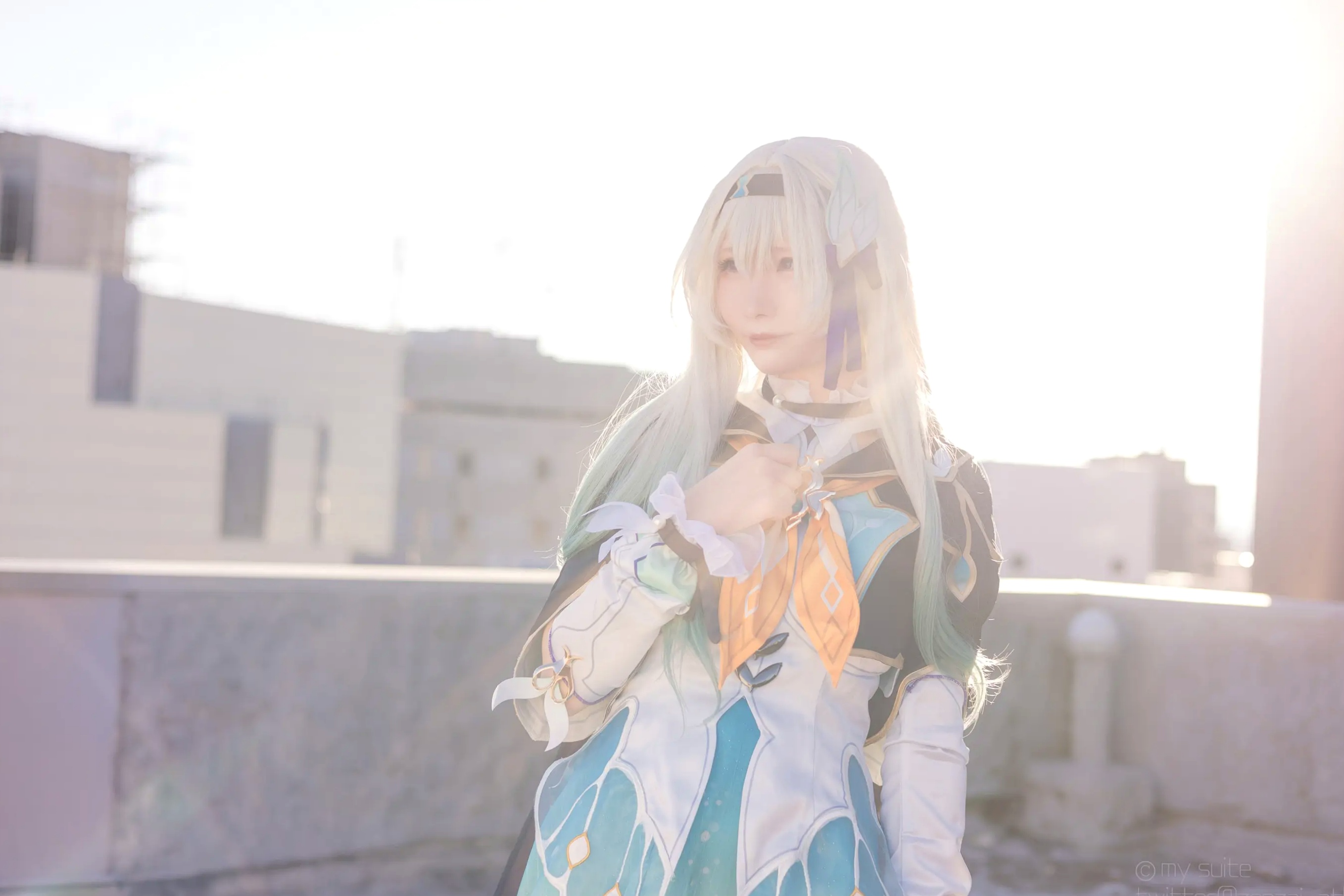 [Cosplay] Atsuki あつき 崩坏星穹铁道银狼流萤兔女郎性感角色扮演写真