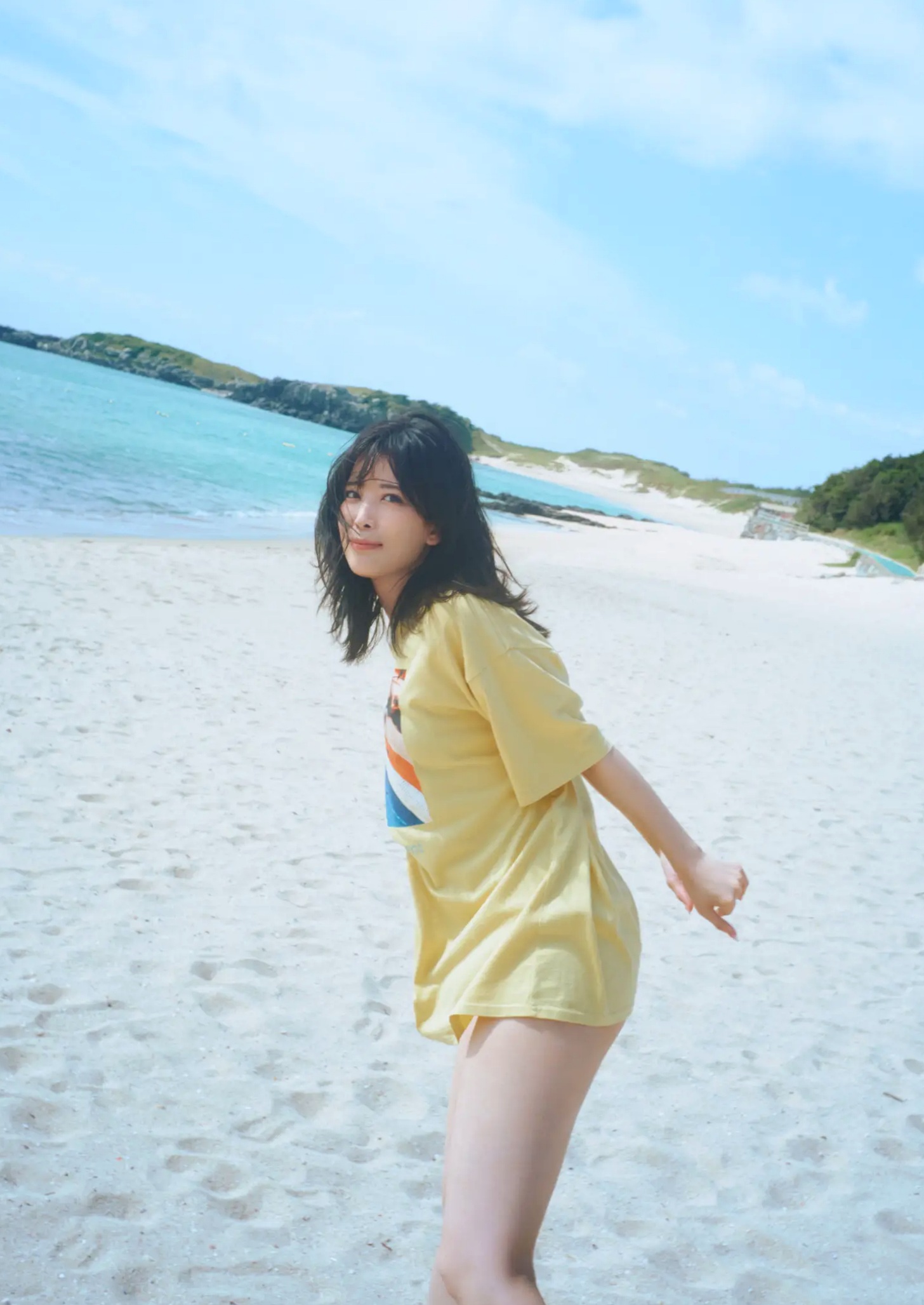 Gallery - 北原沙弥香《常夏の余韻》和服清新与海滨湿身写真日本和服清新湿身气质 女神私房照_秀色女神 - image 9