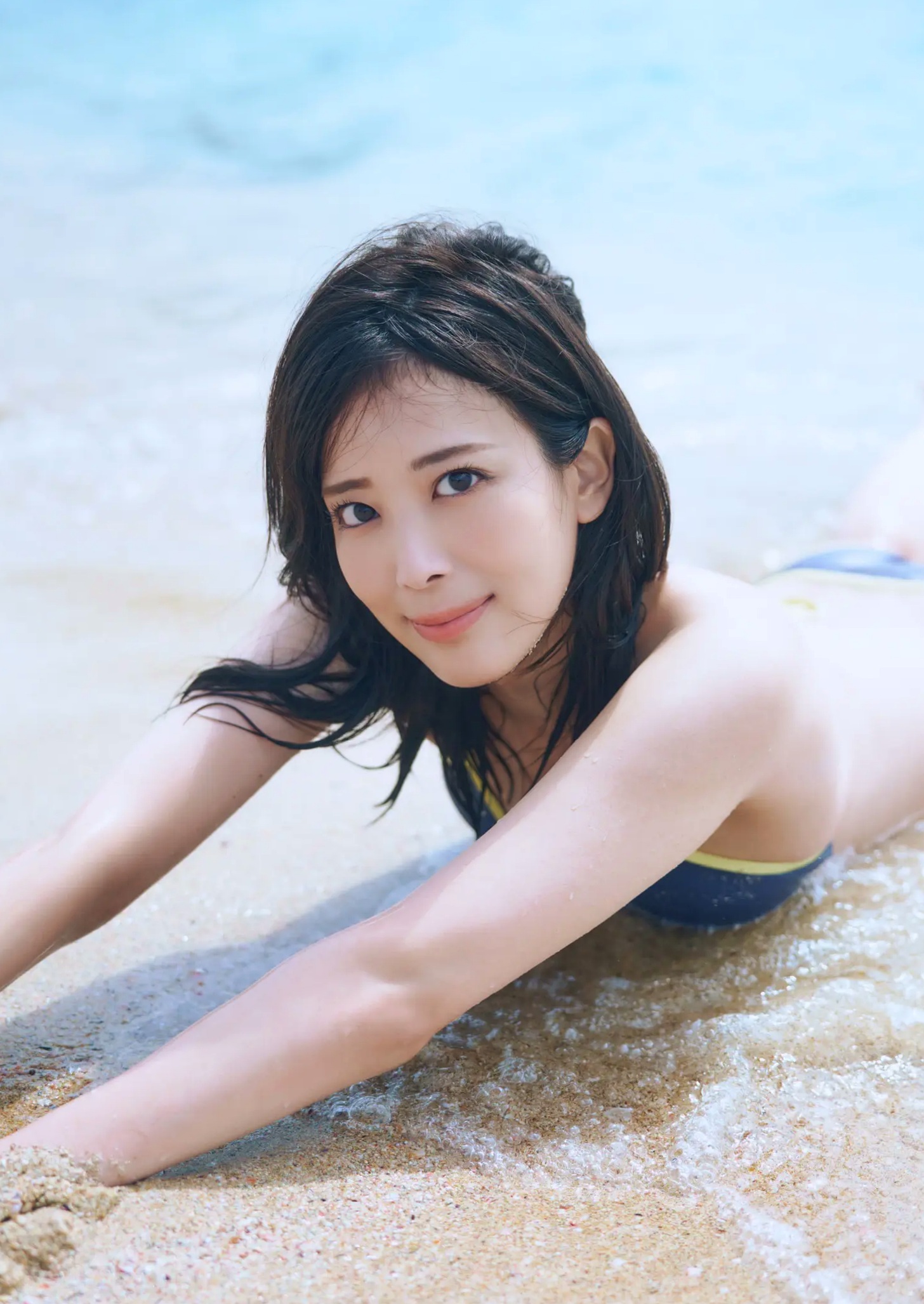 Gallery - 北原沙弥香《常夏の余韻》和服清新与海滨湿身写真日本和服清新湿身气质 女神私房照_秀色女神 - image 16